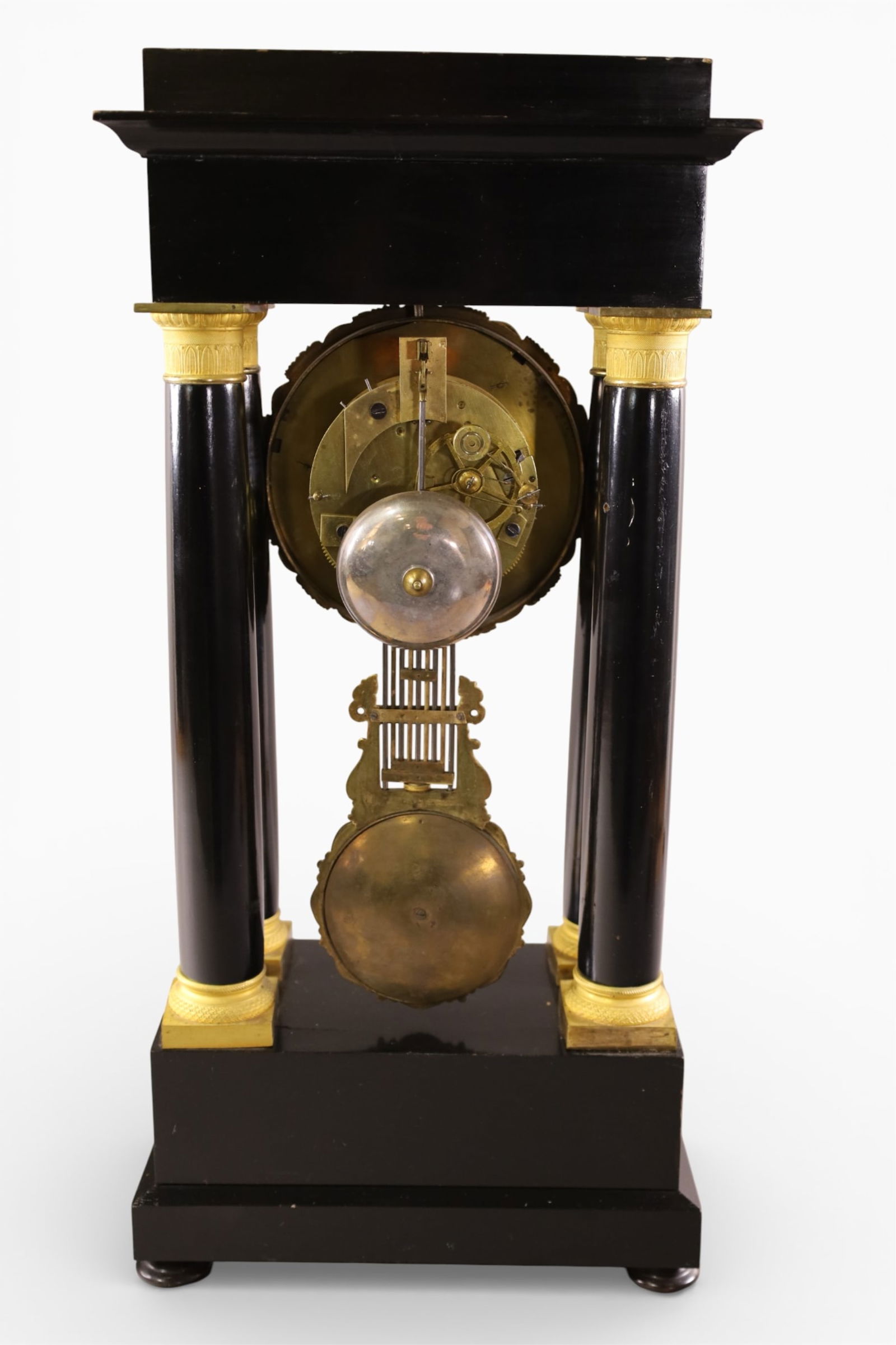 FRENCH EMPIRE MANTLE CLOCK - 4