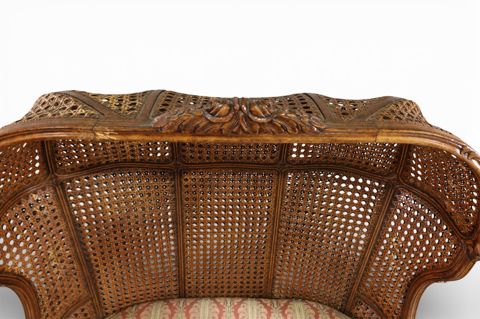 LARGE CANOPY SETTEE & FOOTSTOOL - 6