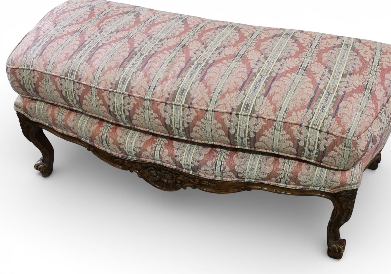 LARGE CANOPY SETTEE & FOOTSTOOL - 7