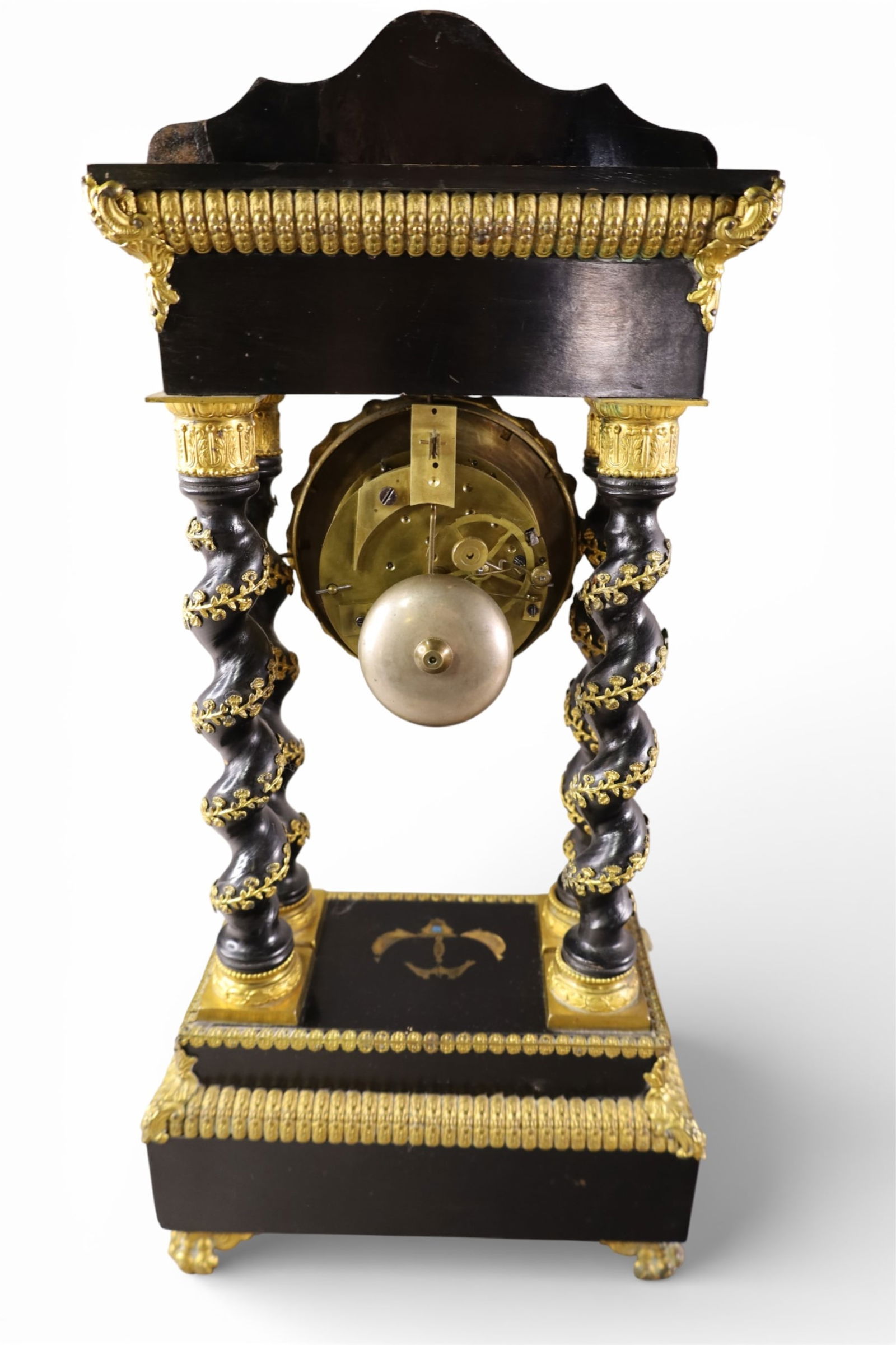 FRENCH EMPIRE MANTLE CLOCK - 3