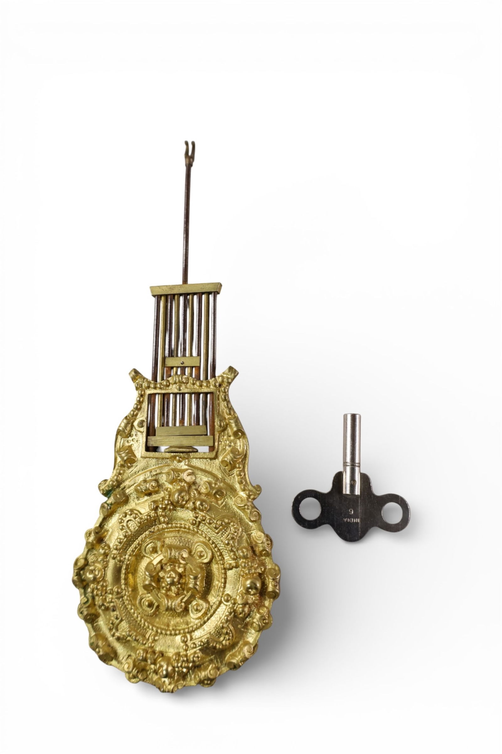 FRENCH EMPIRE MANTLE CLOCK - 4