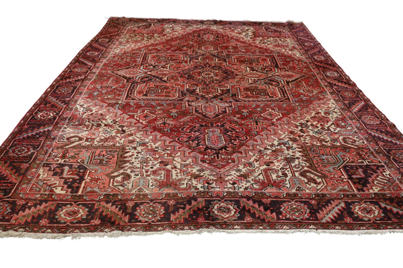 APPROX 10' 5" x 13' 6" HANDMADE WOOL RUG (1 of 5)