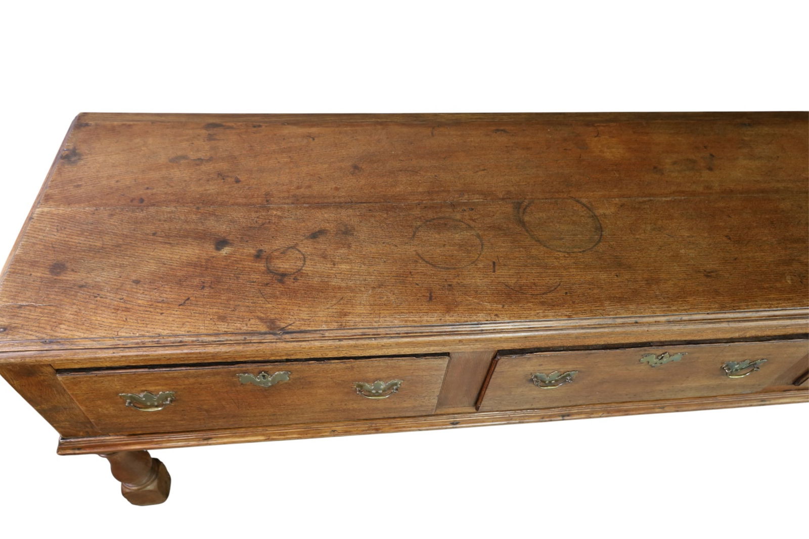 LARGE ENGLISH OAK BUFFET - 4