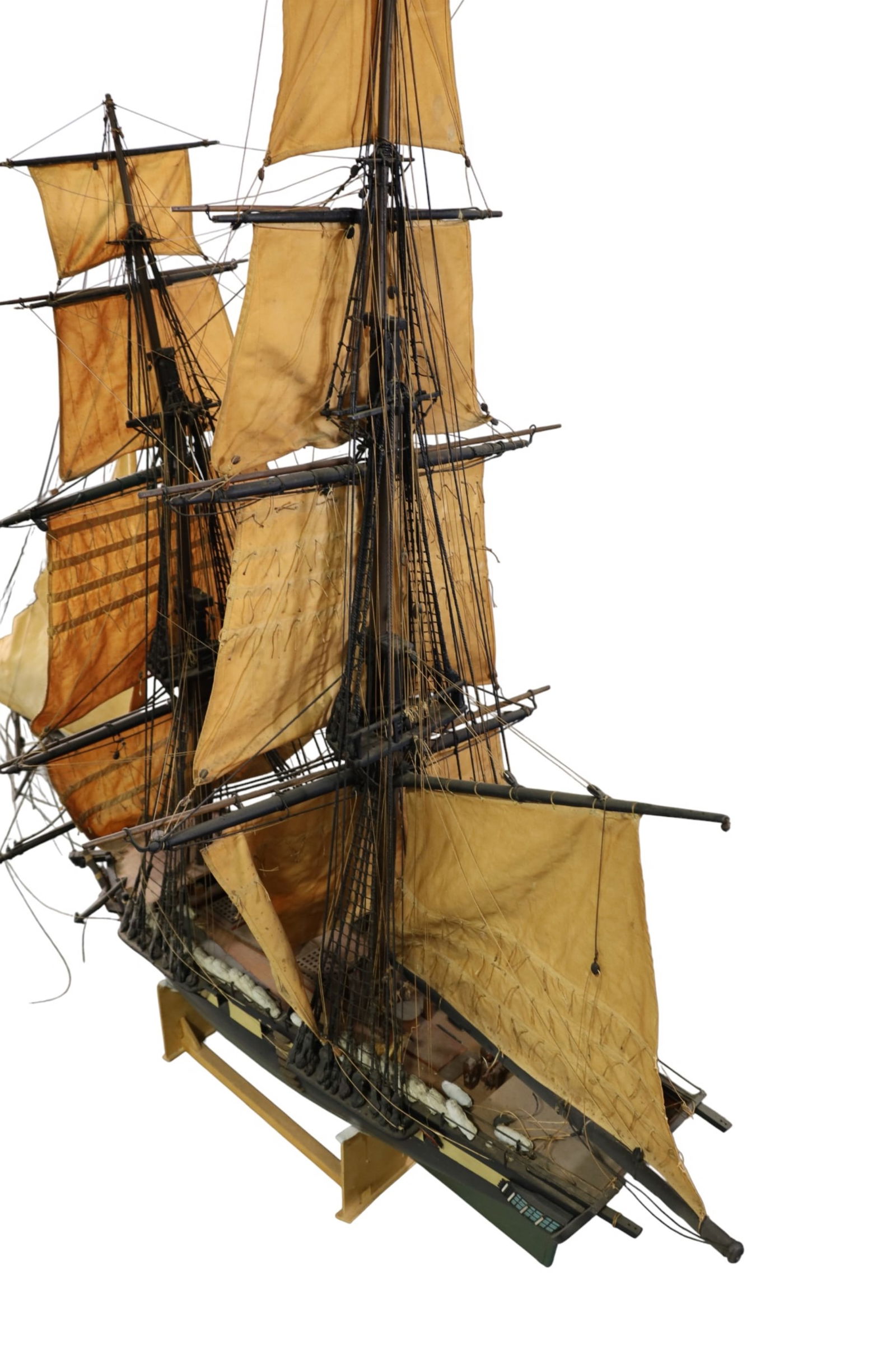 HUGE BRIG MODEL SHIP - 3