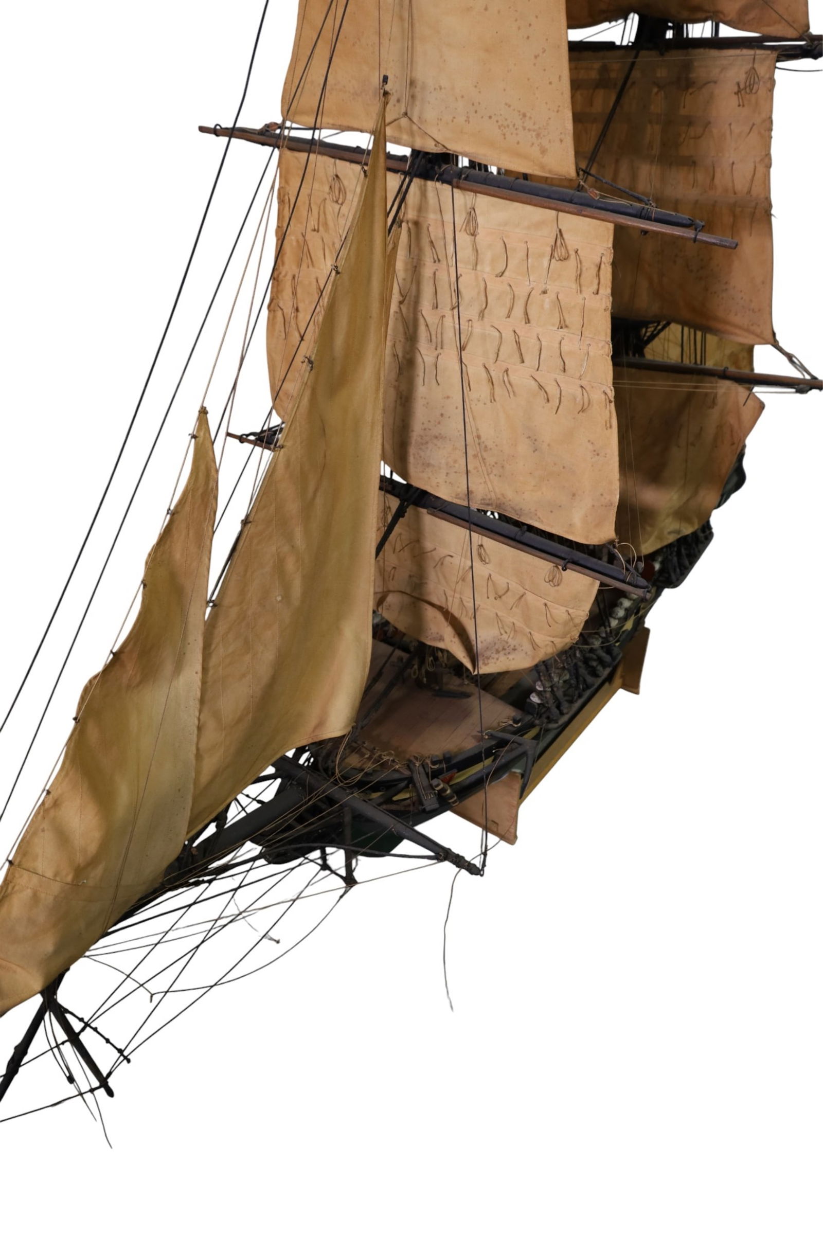 HUGE BRIG MODEL SHIP - 5