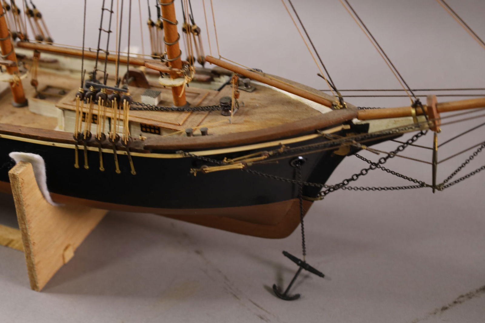 SCHOONER MODEL SHIP - 4
