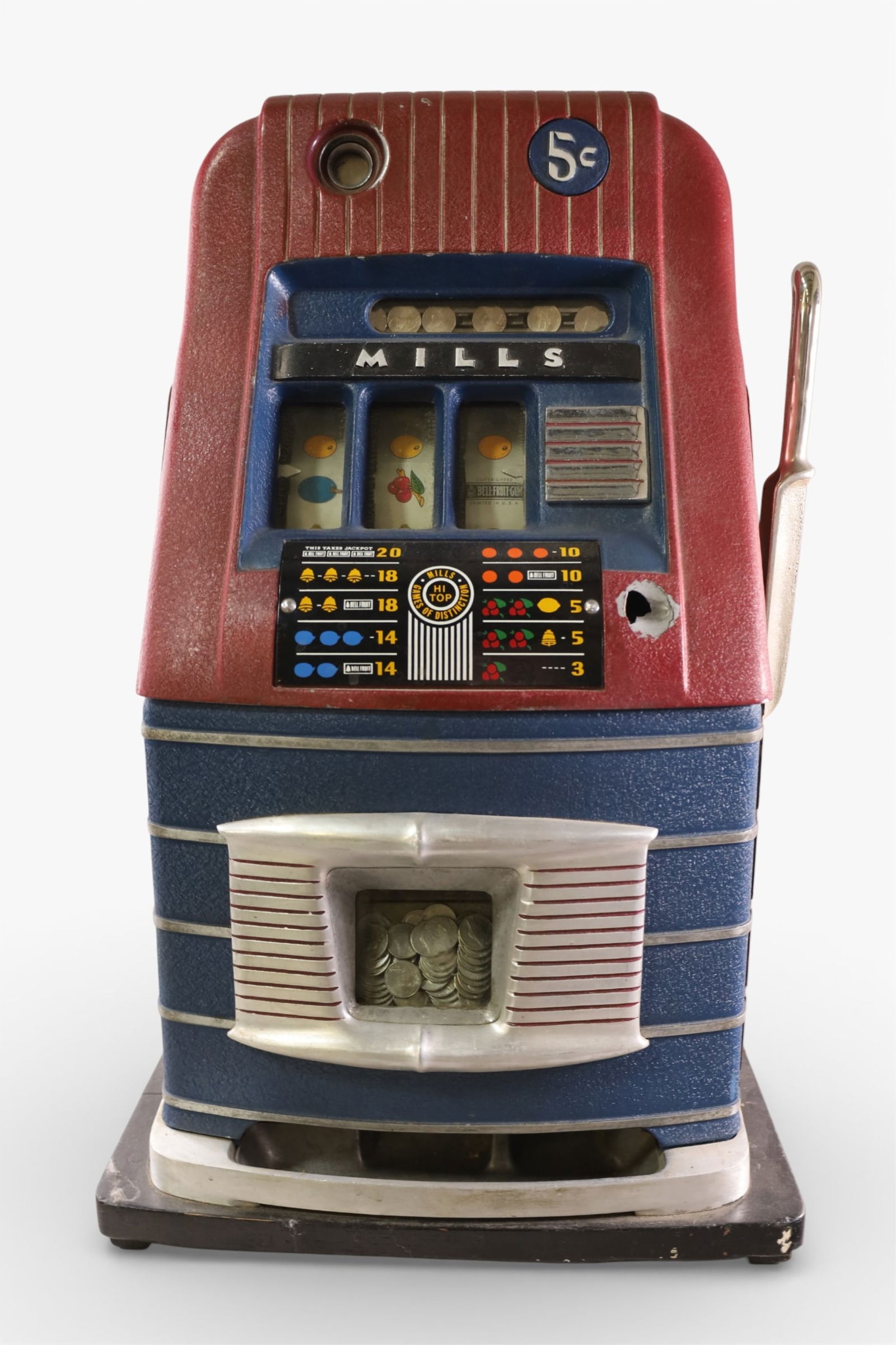 MILLS 5 CENT SLOT MACHINE (1 of 4)