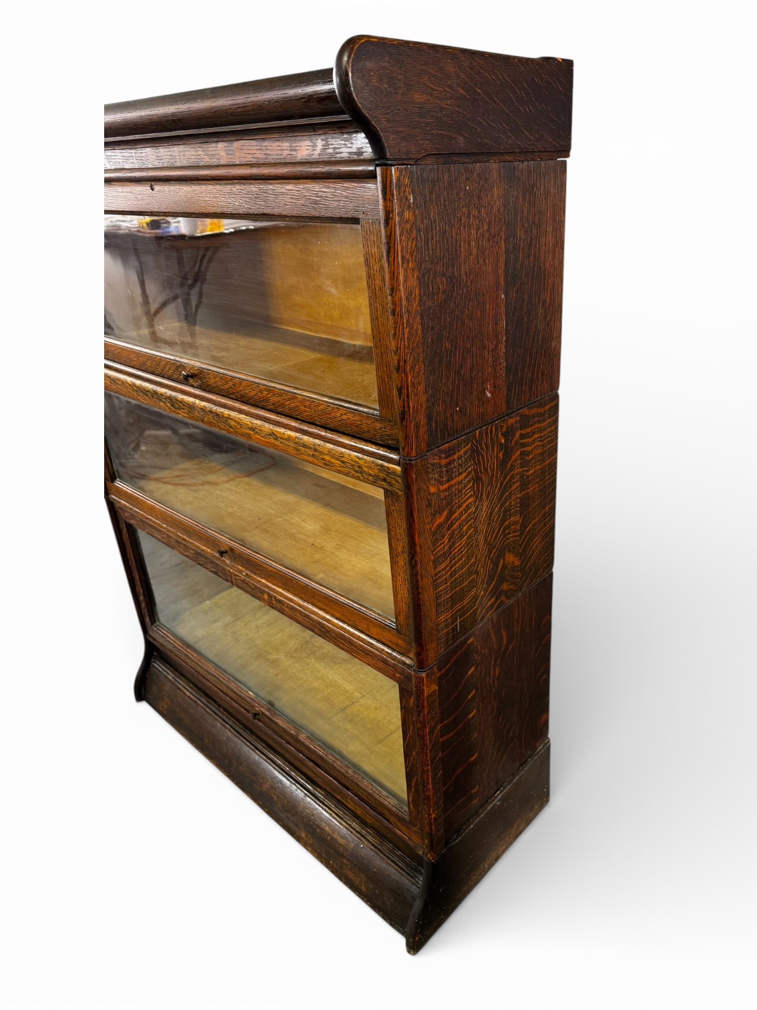 THREE STACK LAWYERS BOOKCASE - 2