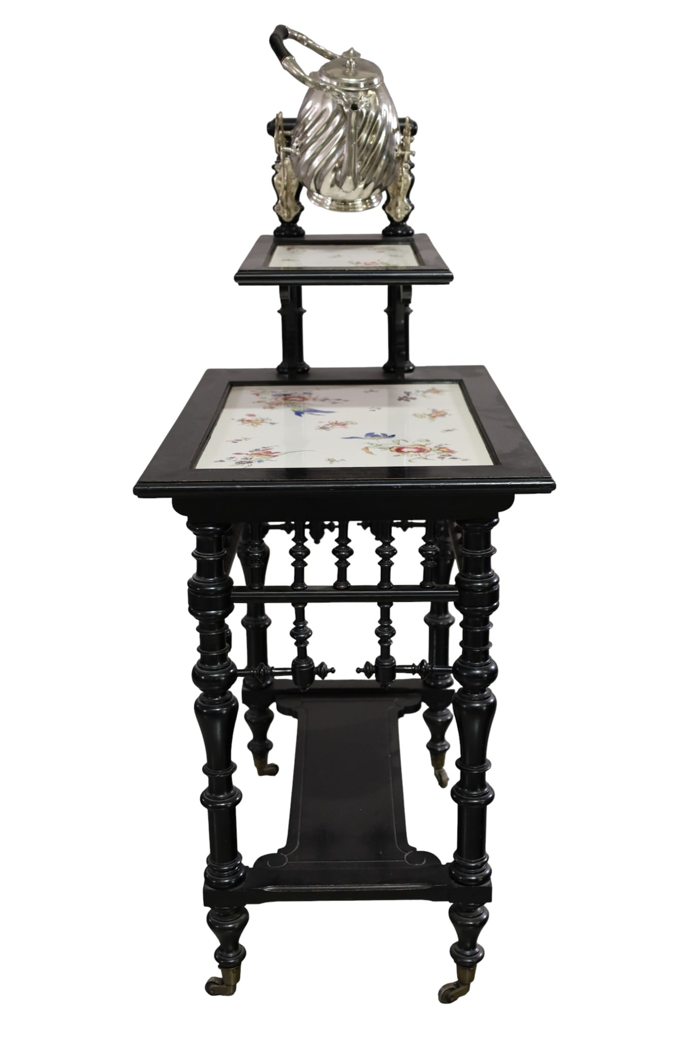 VICTORIAN STEP BACK TEA TROLLEY - 3