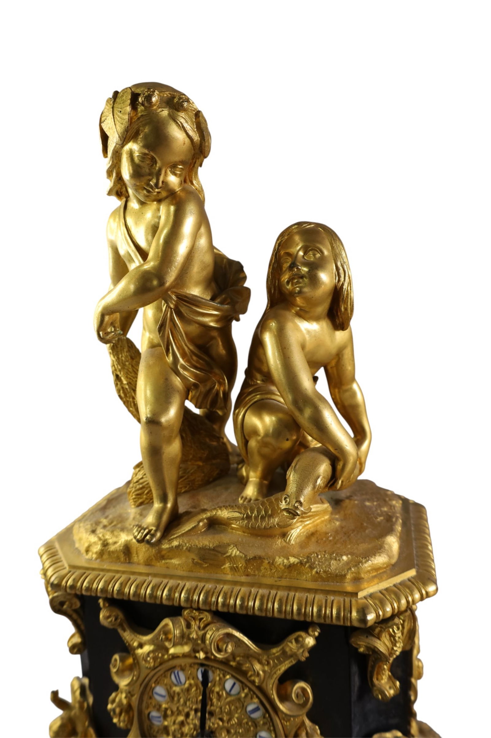 FRENCH BRONZE MANTLE CLOCK CASE - 2