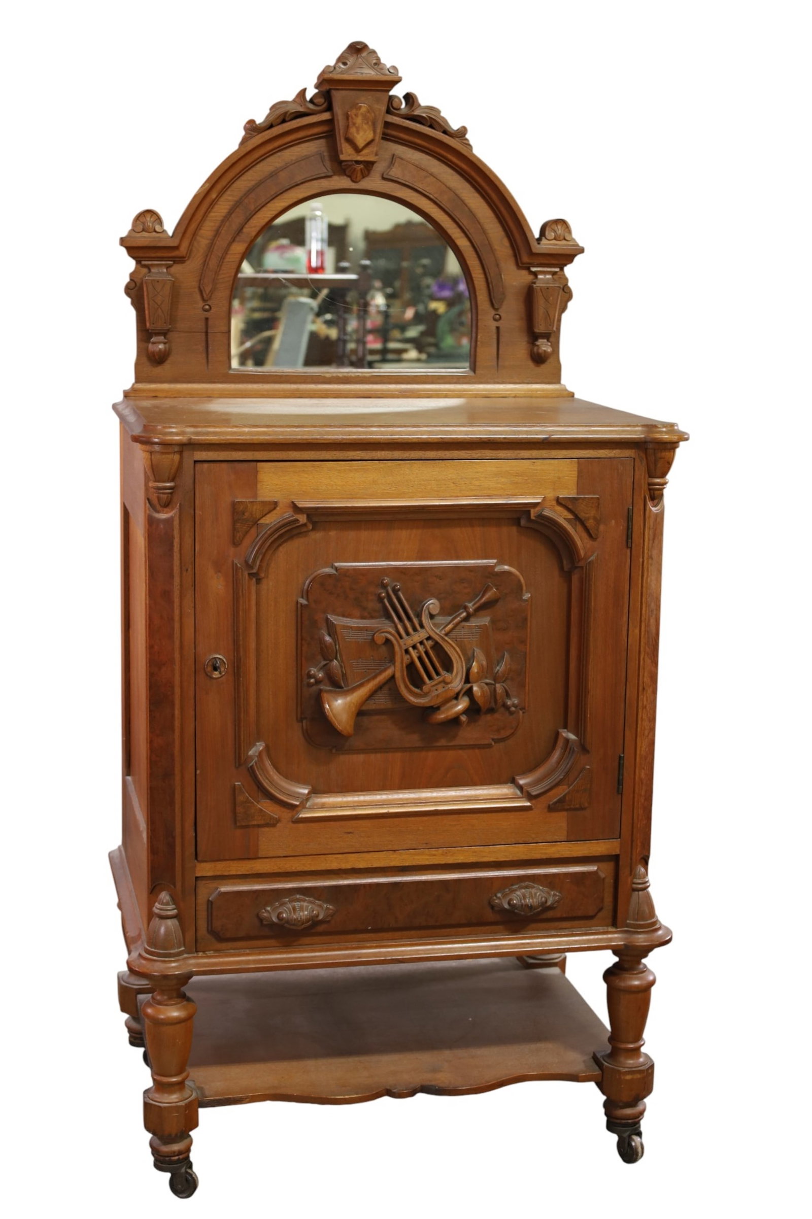 VICTORIAN MUSIC CABINET (1 of 3)
