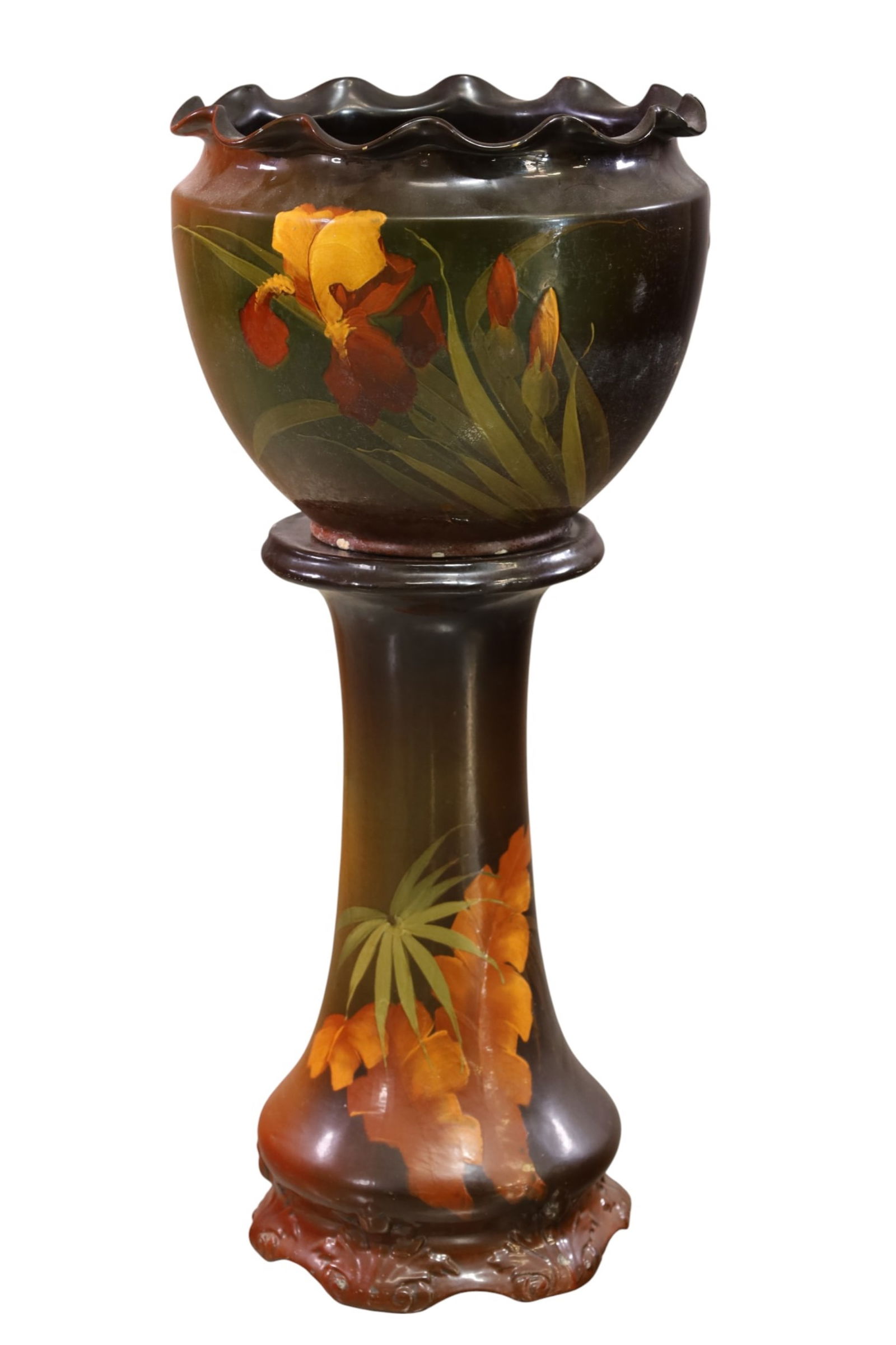 WELLER? JARDINIERE & PEDESTAL (1 of 7)