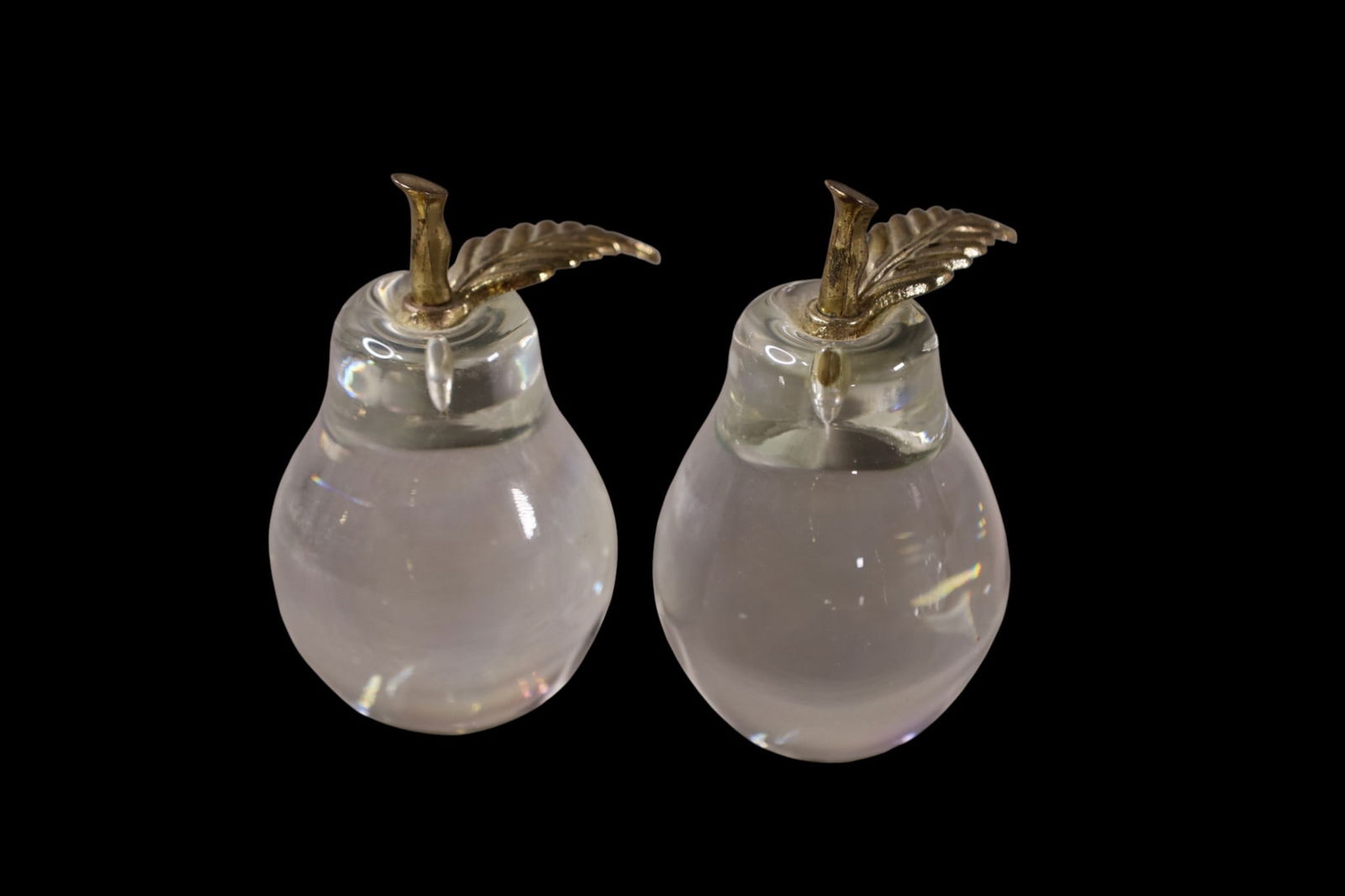 6 CRYSTAL PAPERWEIGHTS - 2