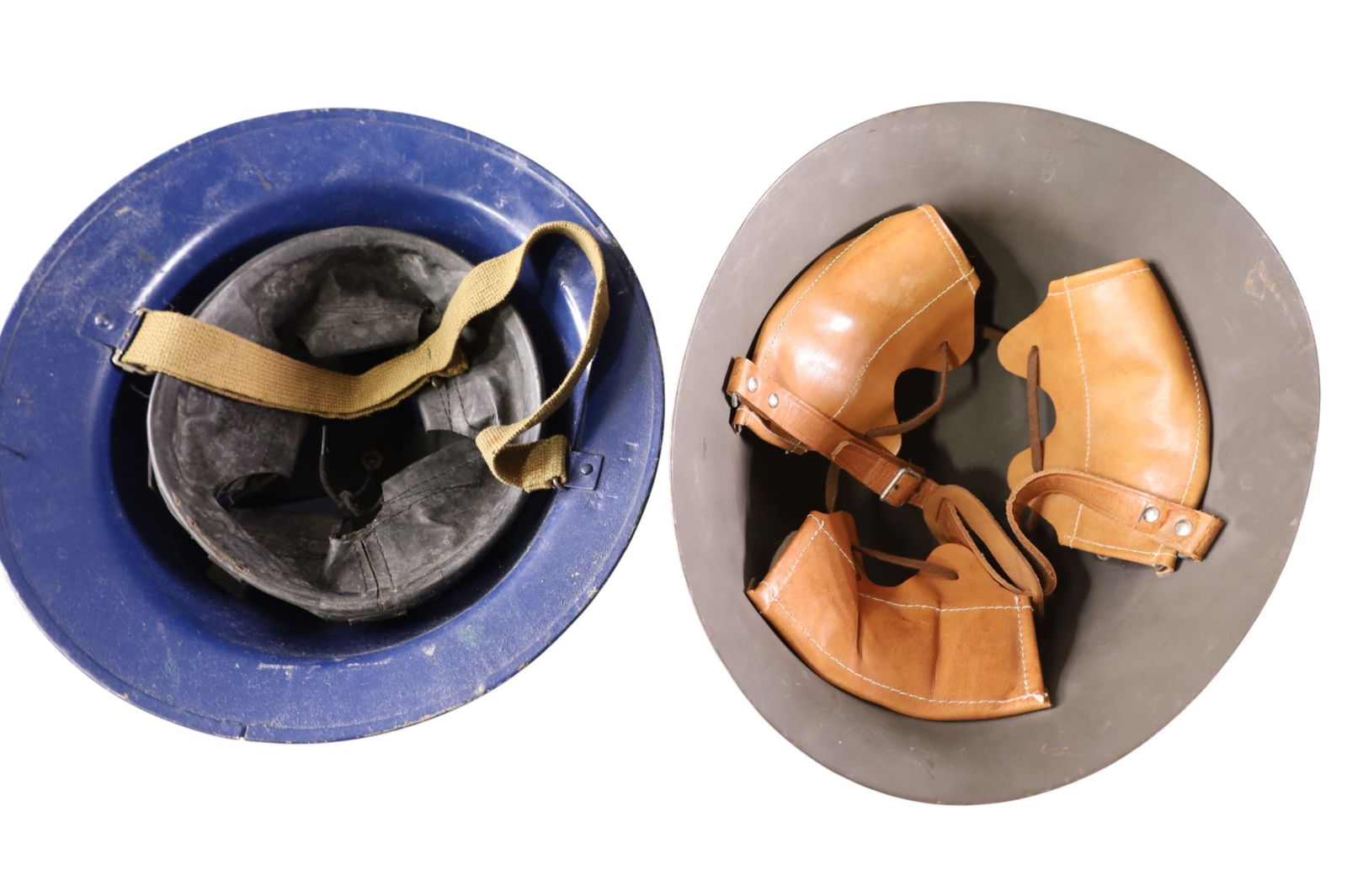 2 MILITARY HELMETS - 4