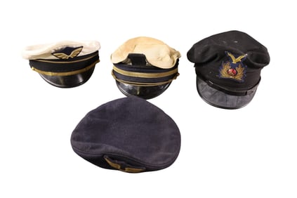 4 MILITARY HATS