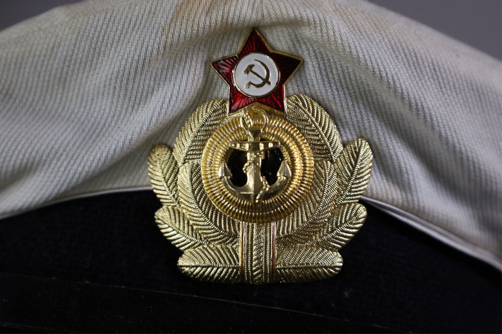 2 SOVIET NAVY OFFICER CAPS - 2