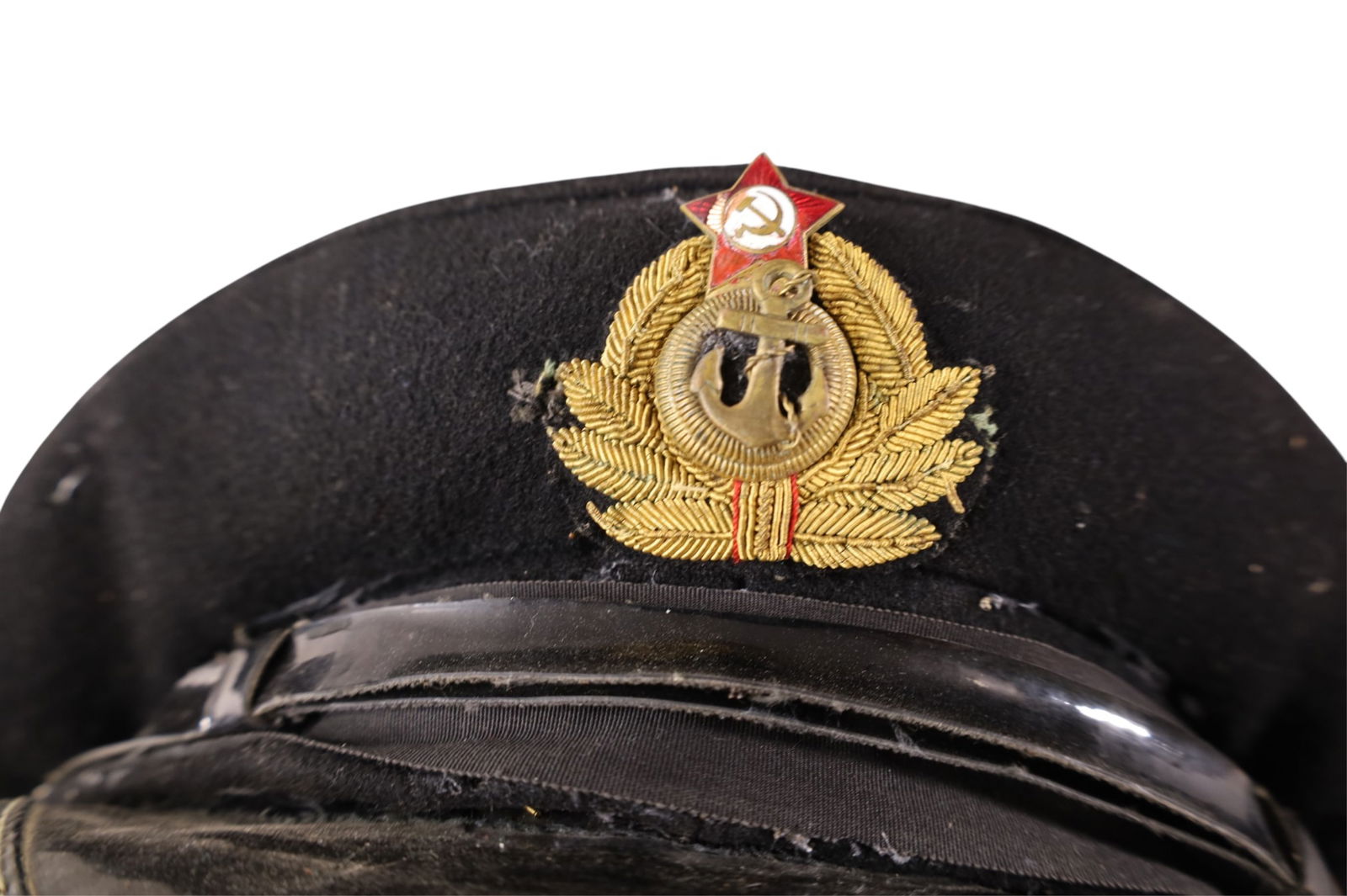 2 SOVIET NAVY OFFICER CAPS - 4