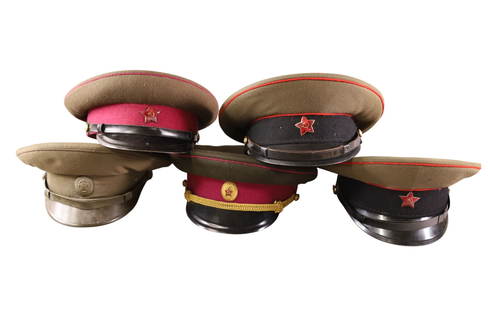 LOT OF RUSSIAN MILITARY HATS (1 of 5)