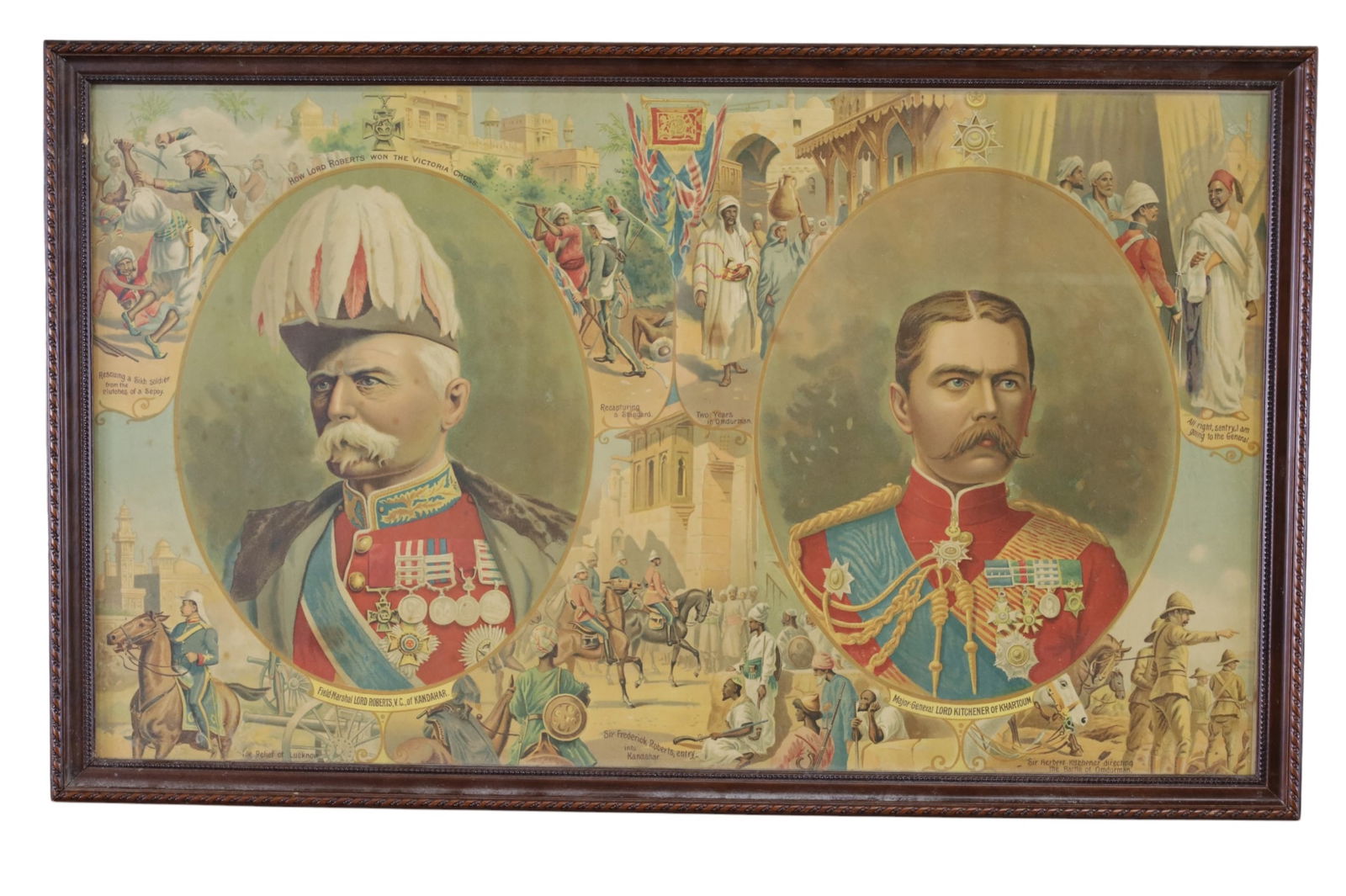 19TH CENTURY FRAMED BRITISH MILITARY PRINT (1 of 3)