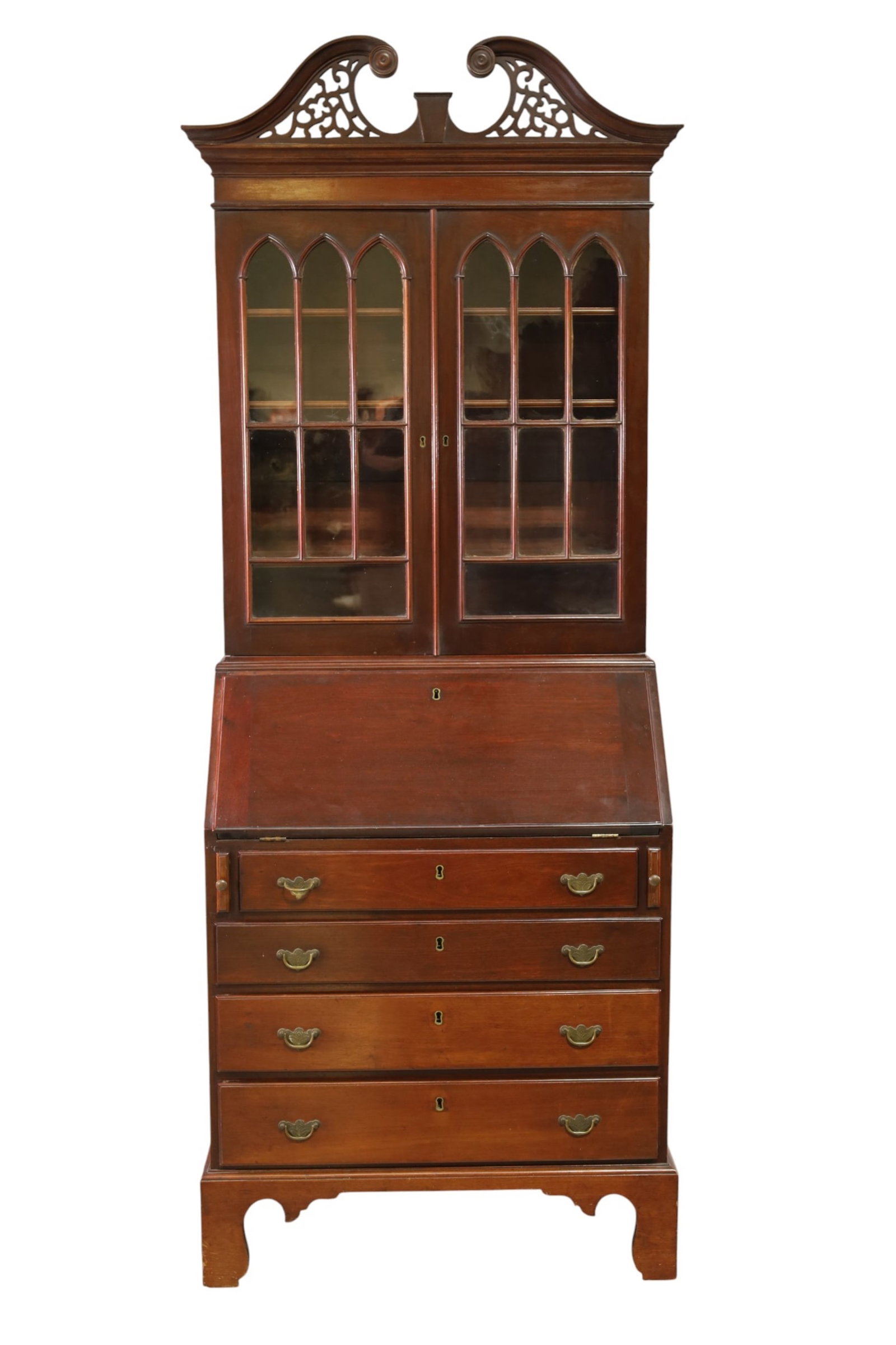 19TH CENTURY MAHOGANY SECRETARY (1 of 2)