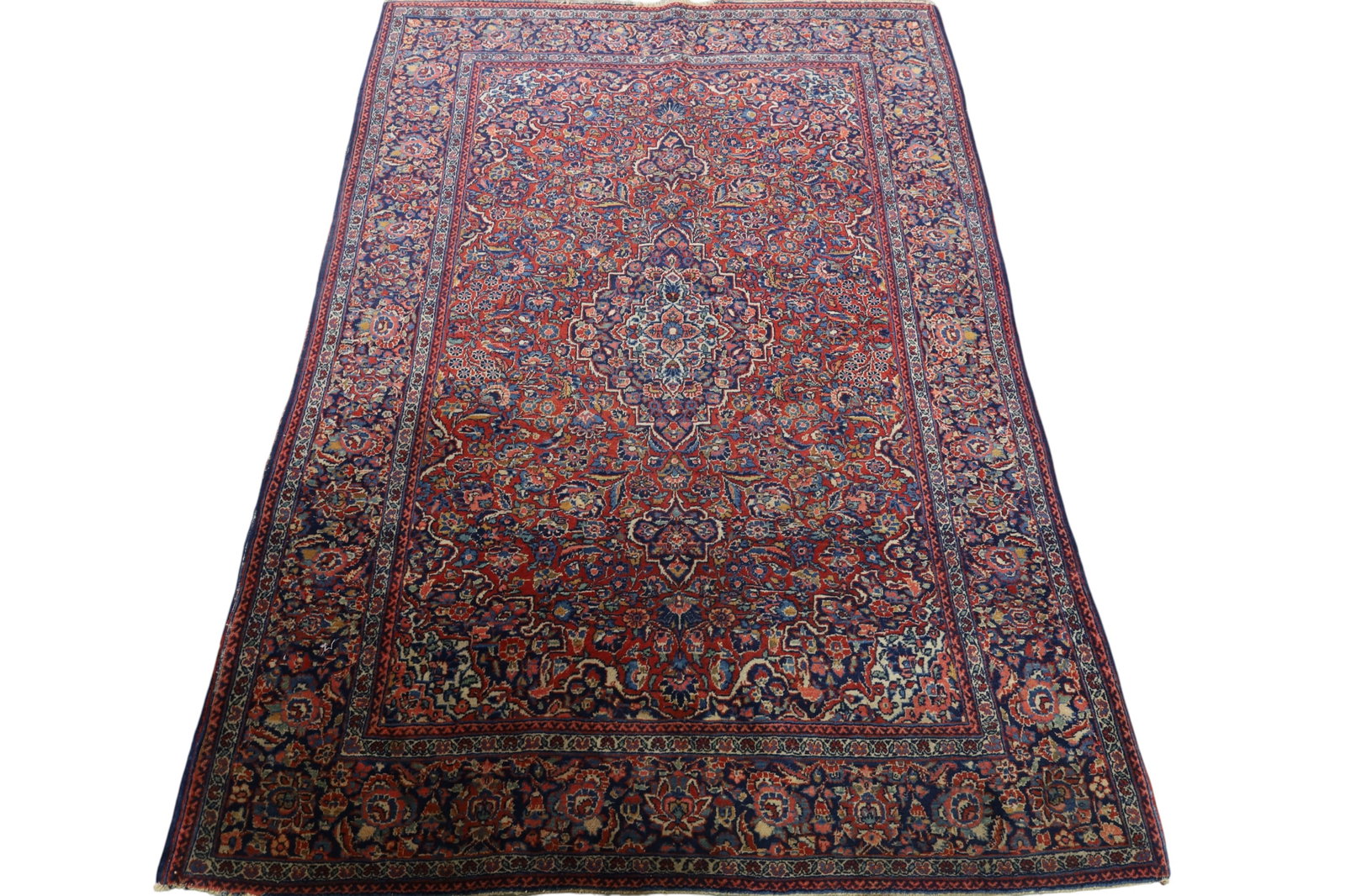 APPROX 6' 4" x 4' 4" HANDMADE WOOL RUG (1 of 5)