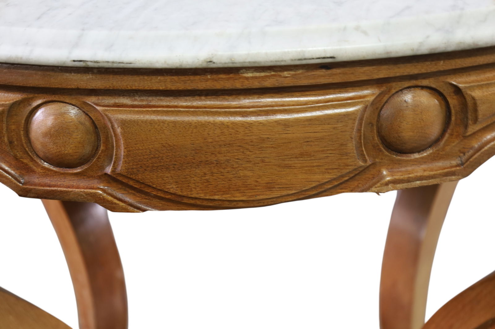 VICTORIAN MARBLE TOP PARLOR TABLE - 3