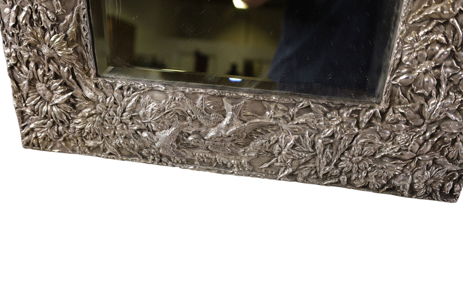 RUSSIAN SILVER REPOUSSE MIRROR - 3