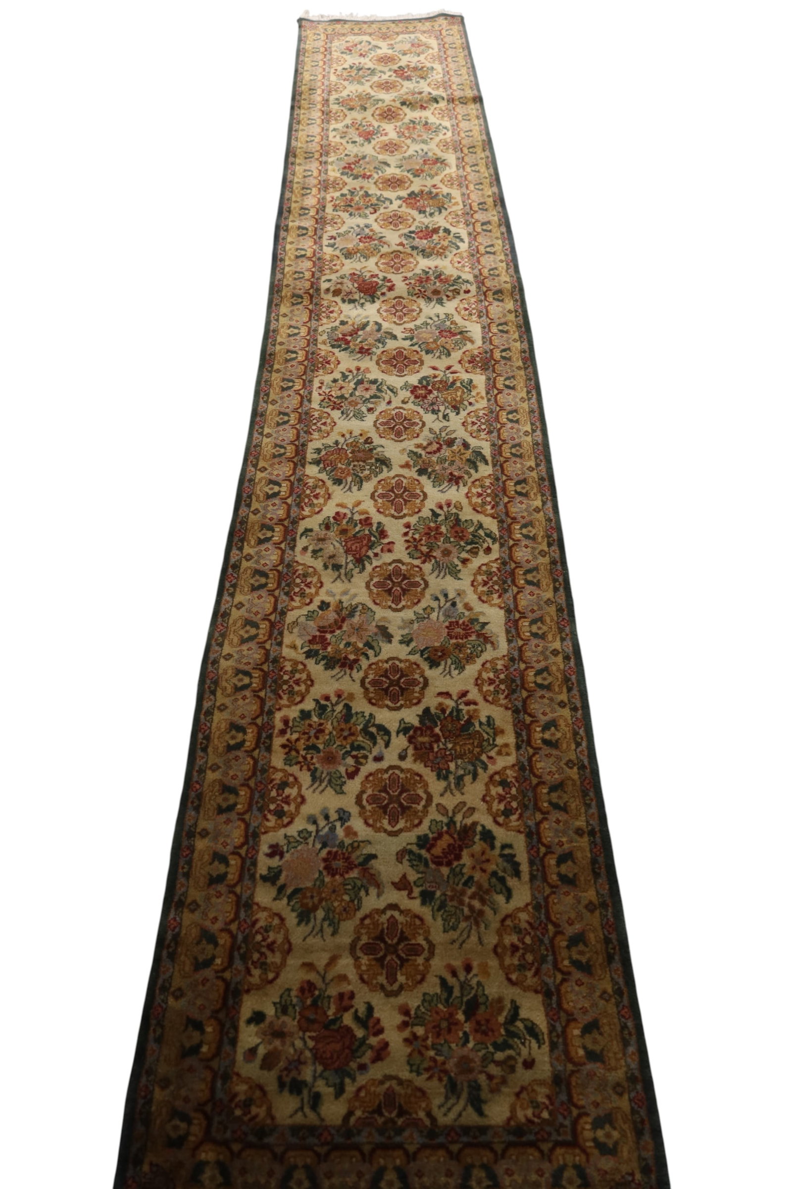APPROX 2' 6" x 14' 6" HANDMADE WOOL RUNNER (1 of 4)