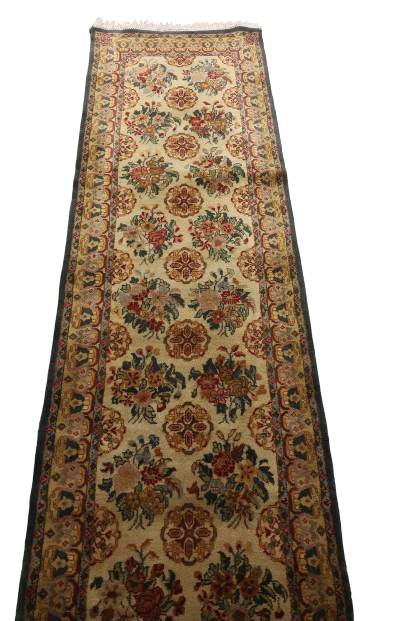 APPROX 2' 6" x 14' 6" HANDMADE WOOL RUNNER - 2