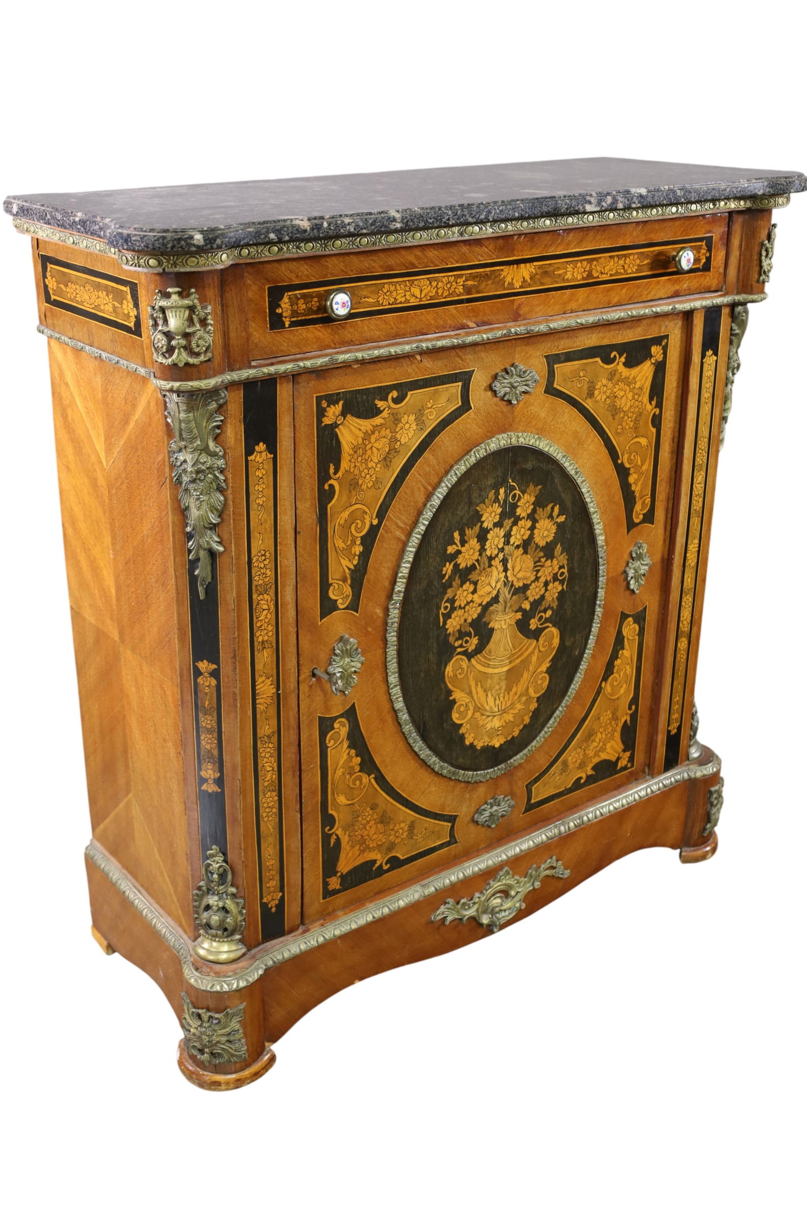 FRENCH STYLE MARBLE TOP SERVER - 2