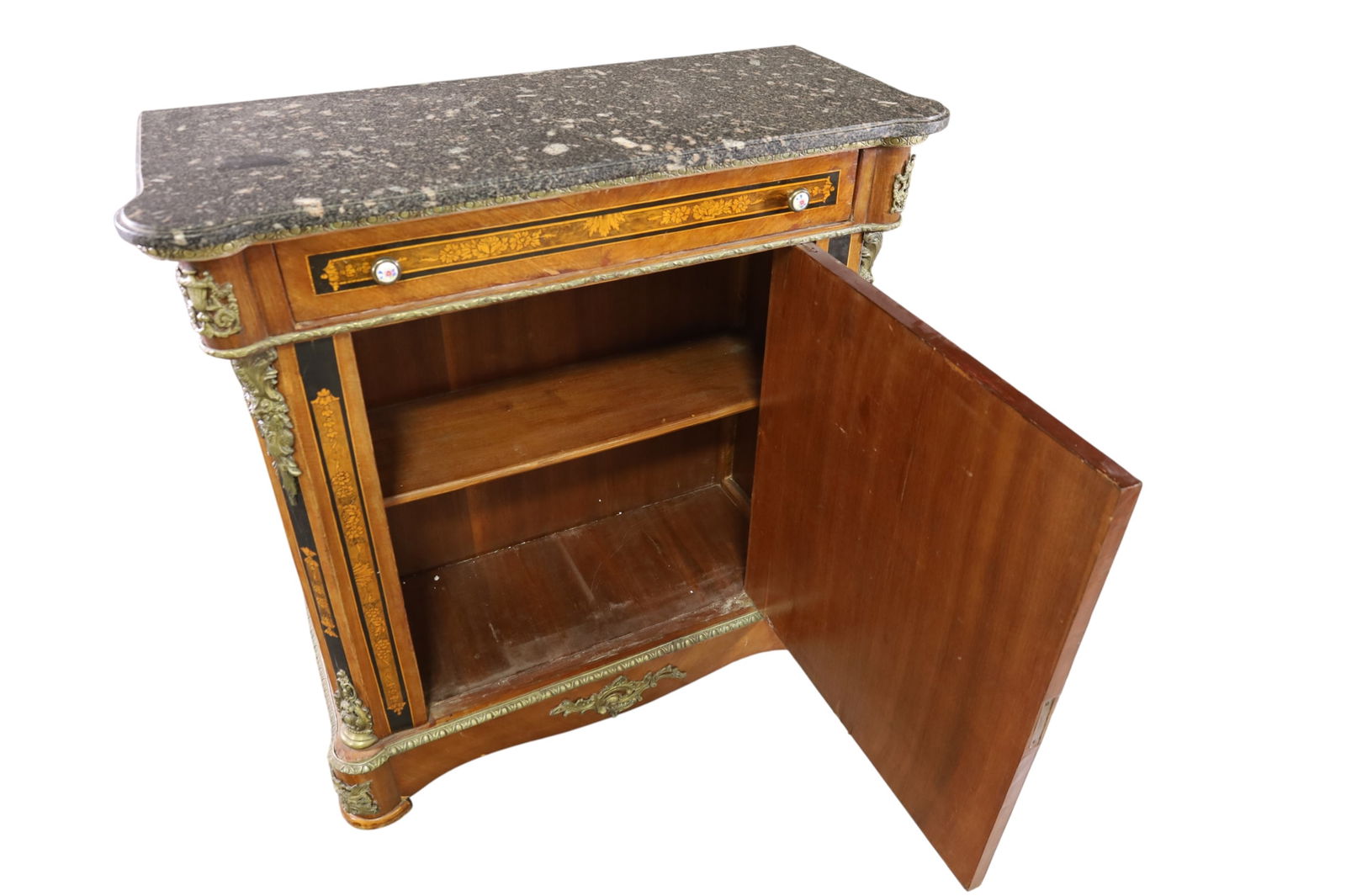 FRENCH STYLE MARBLE TOP SERVER - 3
