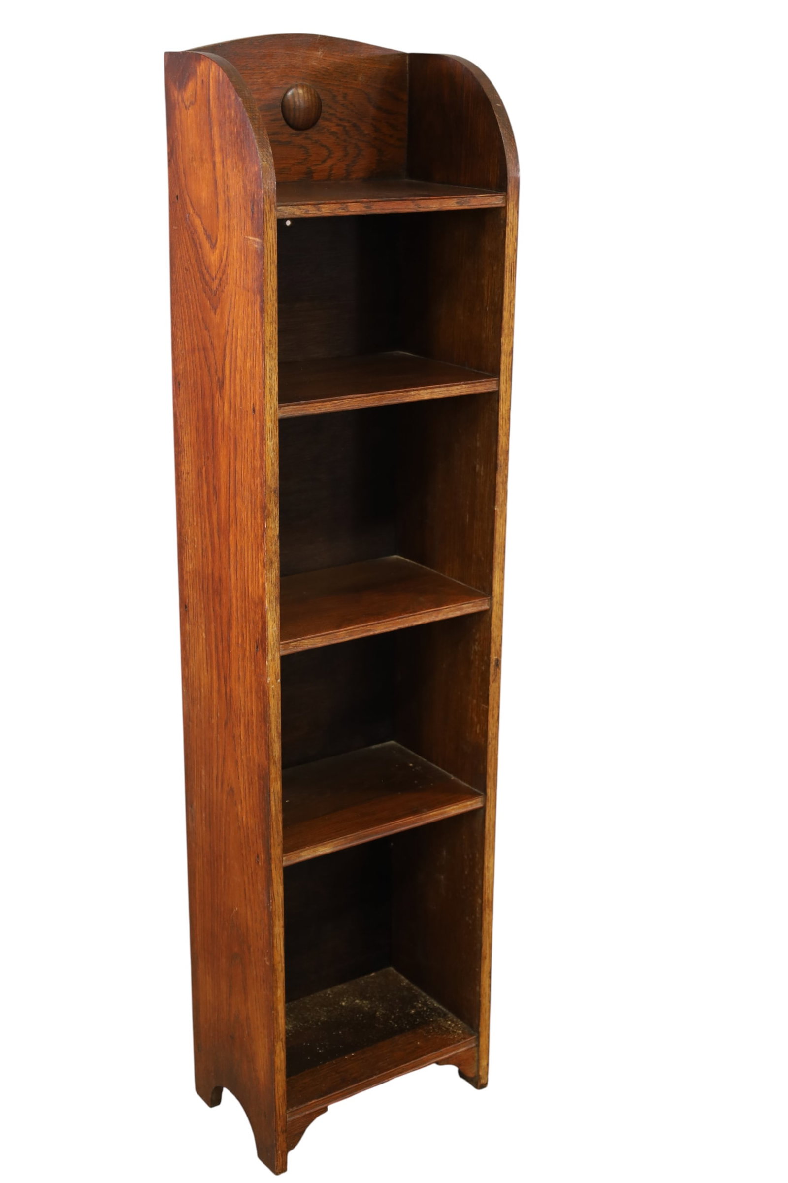 1910'S NARROW OAK BOOKCASE (1 of 2)