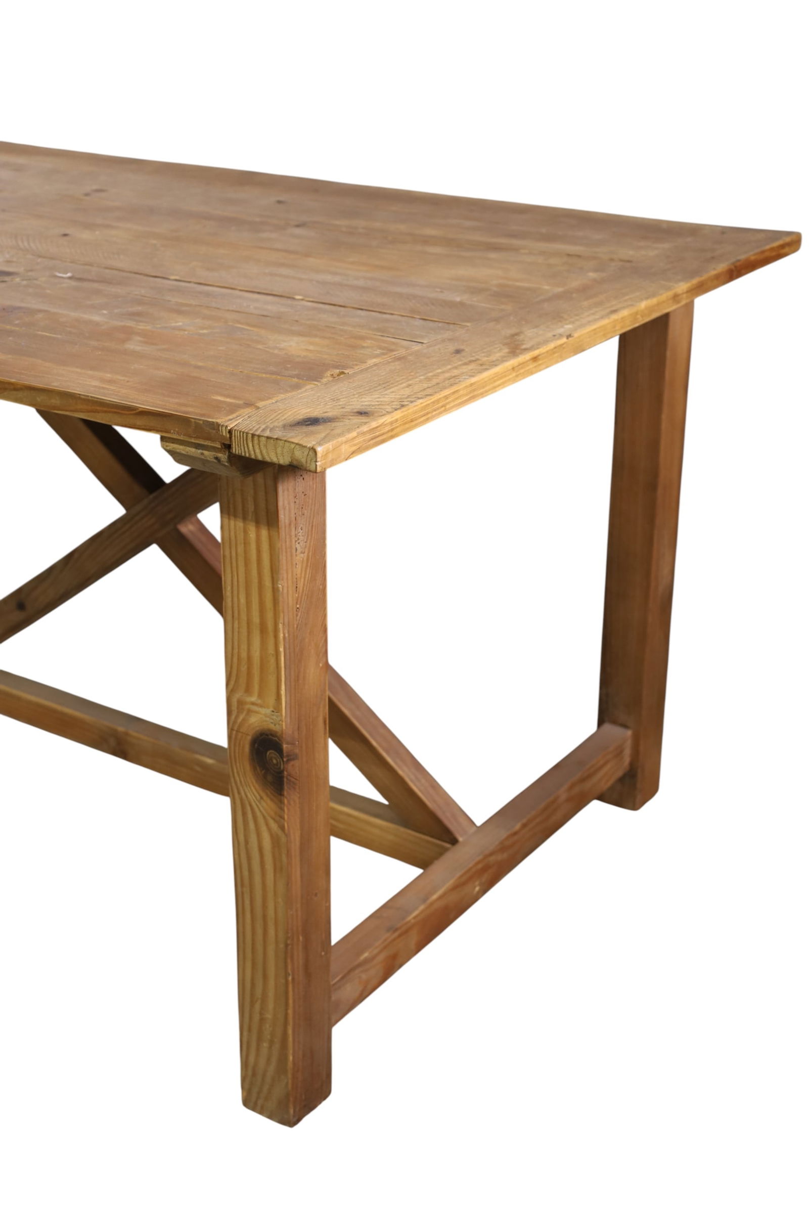 LARGE PINE TRESTLE TABLE - 3
