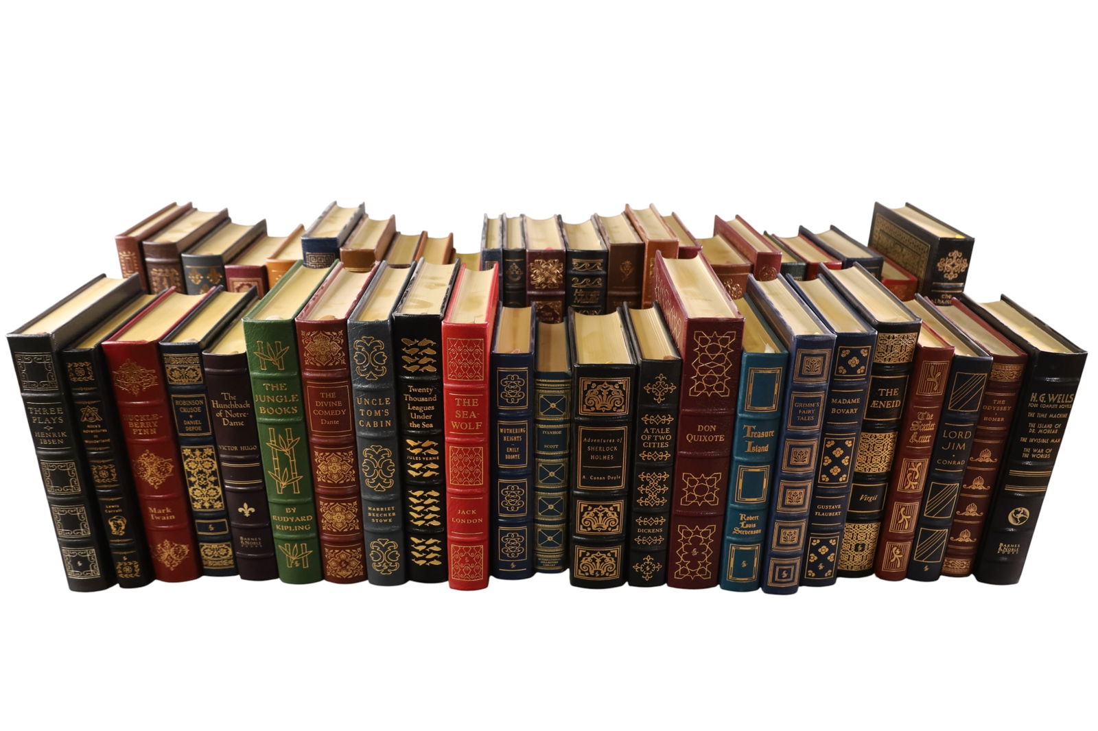 EASTON PRESS LEATHERBOUNDS: PARTIAL SET OF THE COLLECTION OF THE 100 GREATEST BOOKS EVER WRITTEN, BY EASTON PRESS. 47 BOOKS.