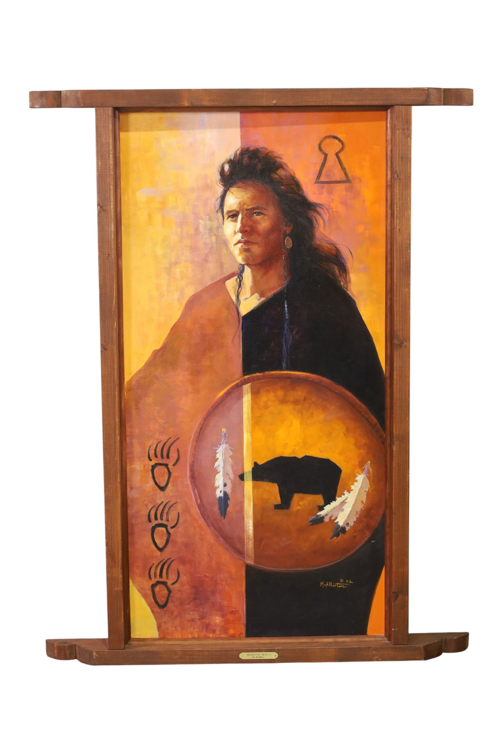 LARGE PAT MCALLISTER PORTRAIT PAINTING (1 of 3)