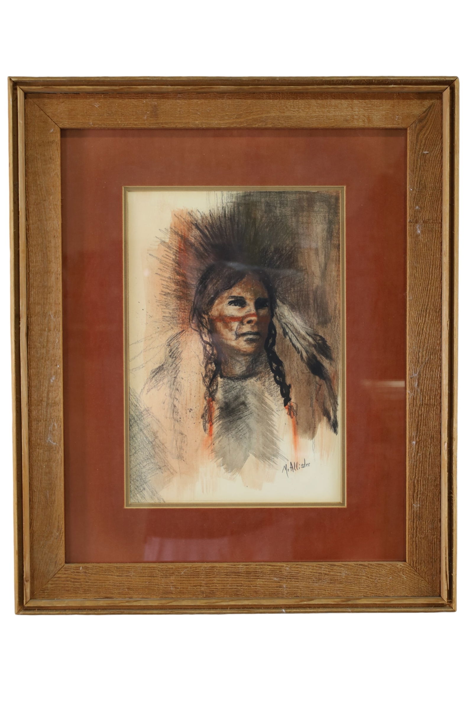 PAT MCALLISTER NATIVE AMERICAN WATERCOLOR (1 of 2)