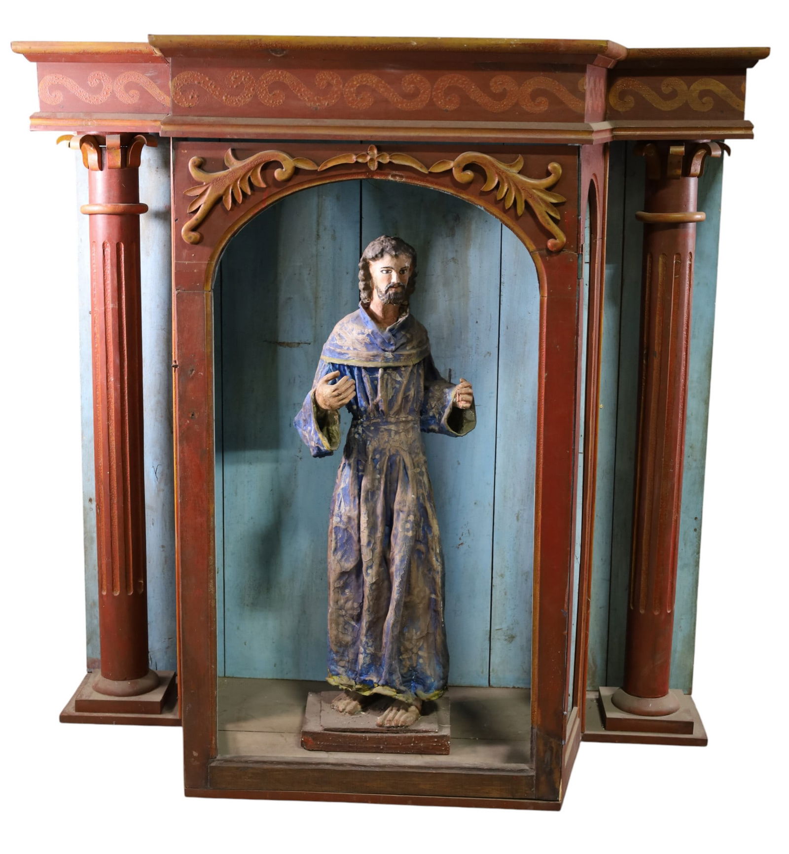 LARGE SANTO IN SHRINE (1 of 4)