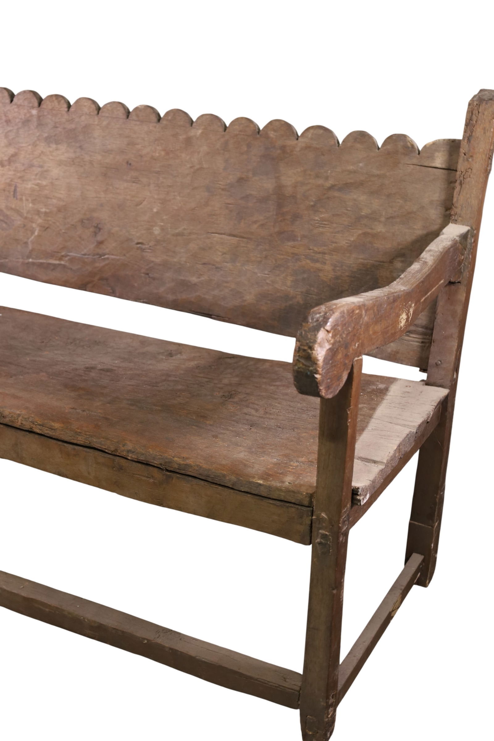 LARGE ANTIQUE MEXICAN BENCH - 2