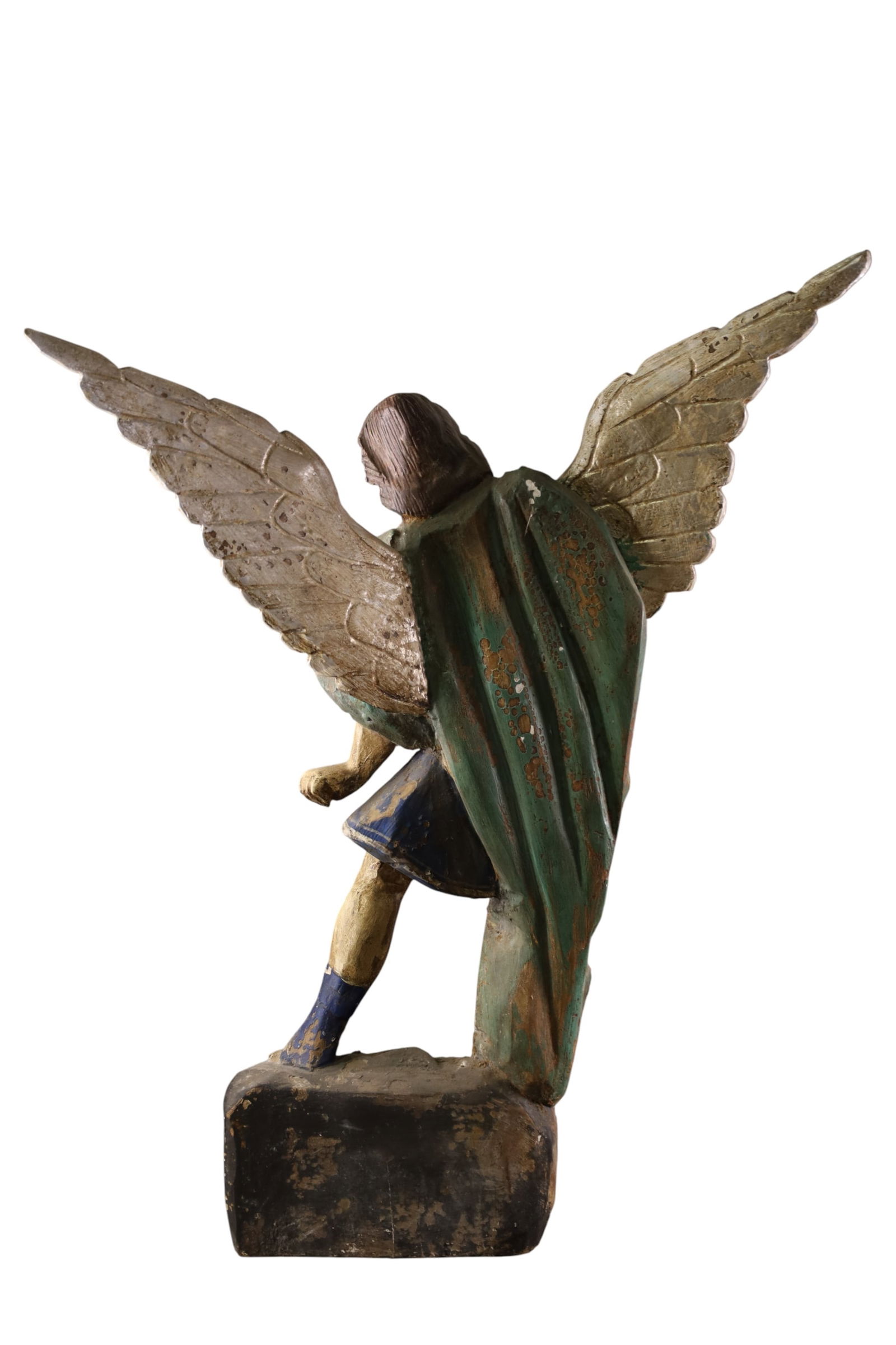 LARGE CARVED RELIGIOUS FIGURE - 2