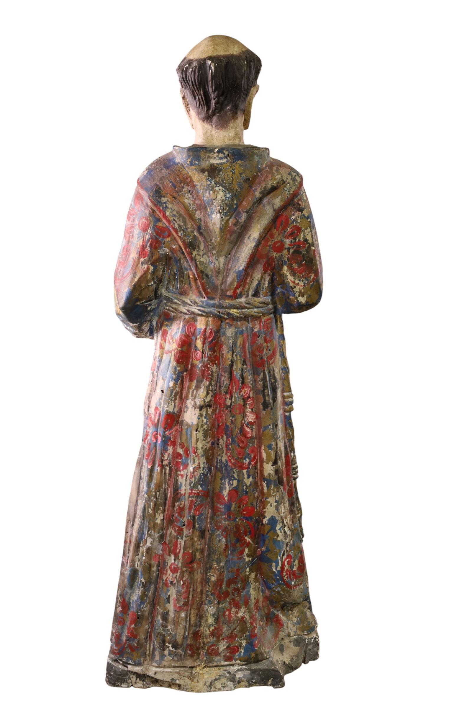 LARGE CARVED RELIGIOUS SANTO - 3