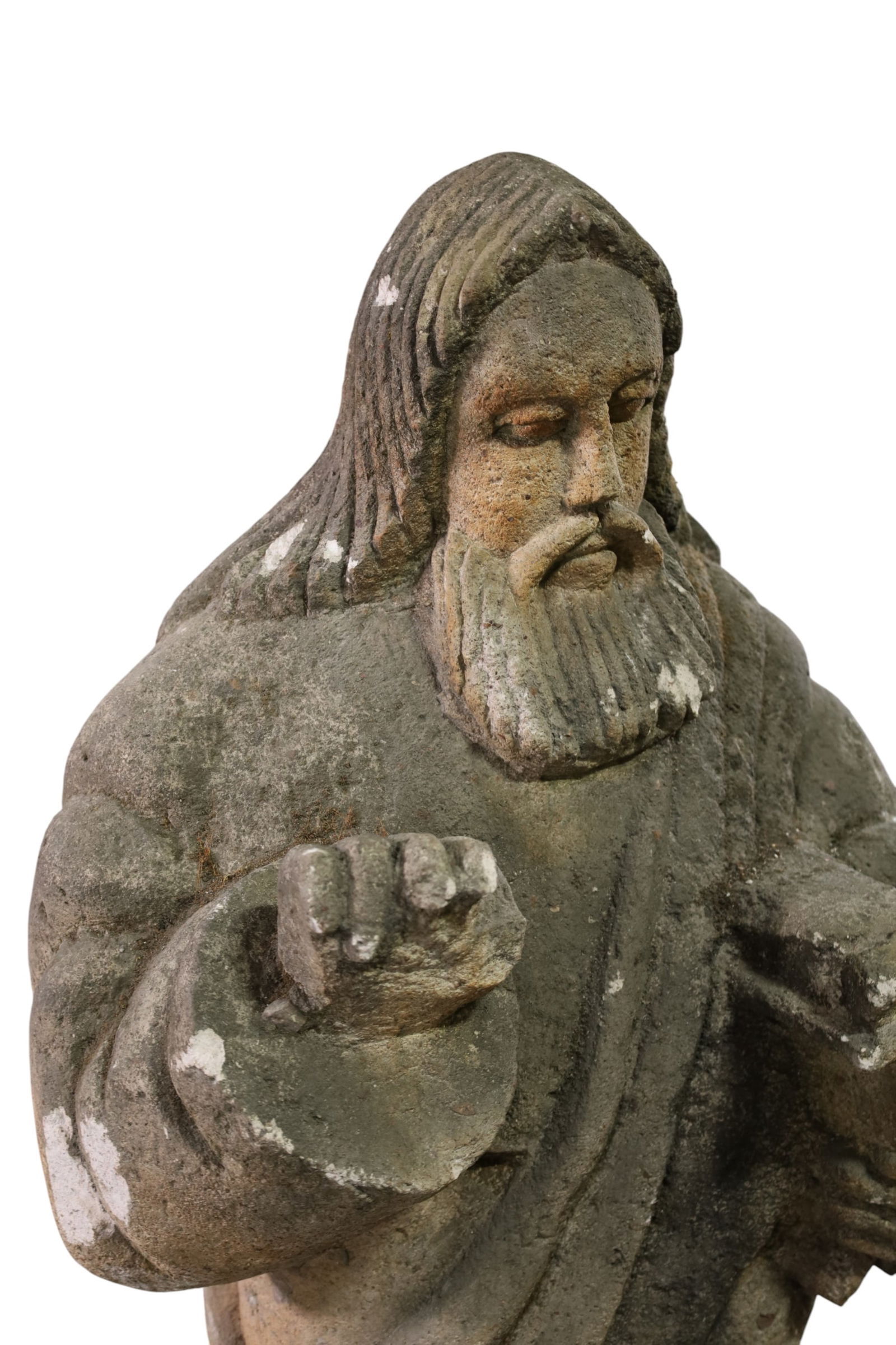 LARGE RELIGIOUS CONCRETE GARDEN STATUE - 2