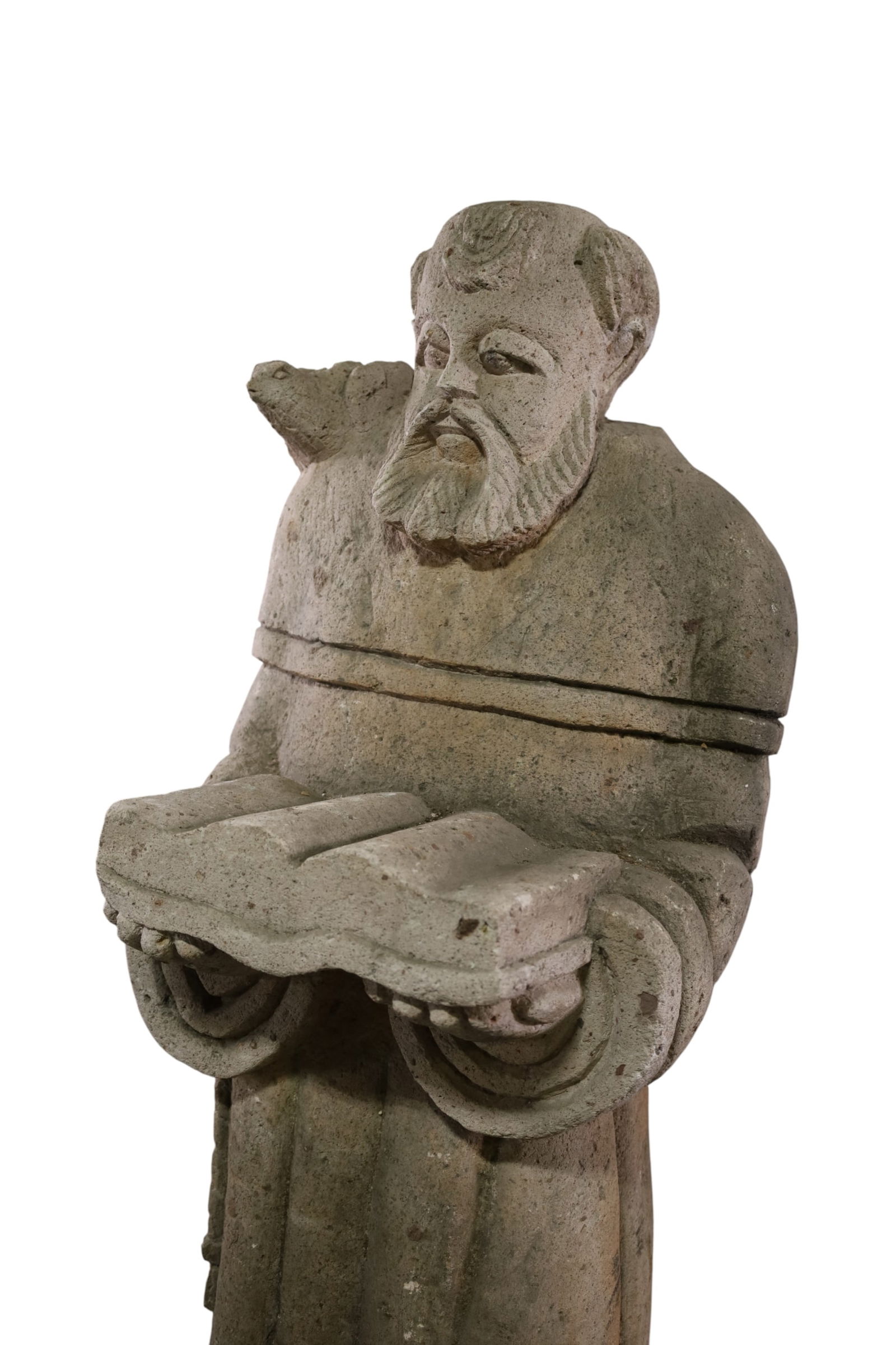 LARGE RELIGIOUS CONCRETE GARDEN STATUE - 2