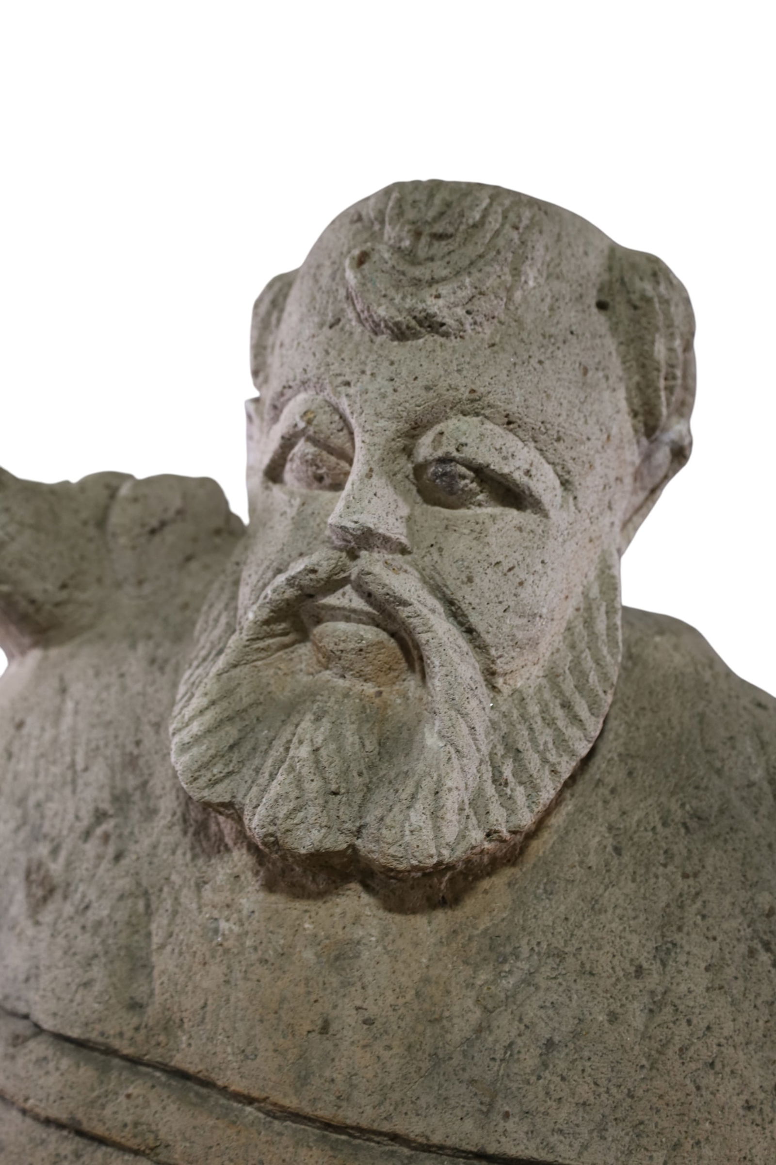 LARGE RELIGIOUS CONCRETE GARDEN STATUE - 3