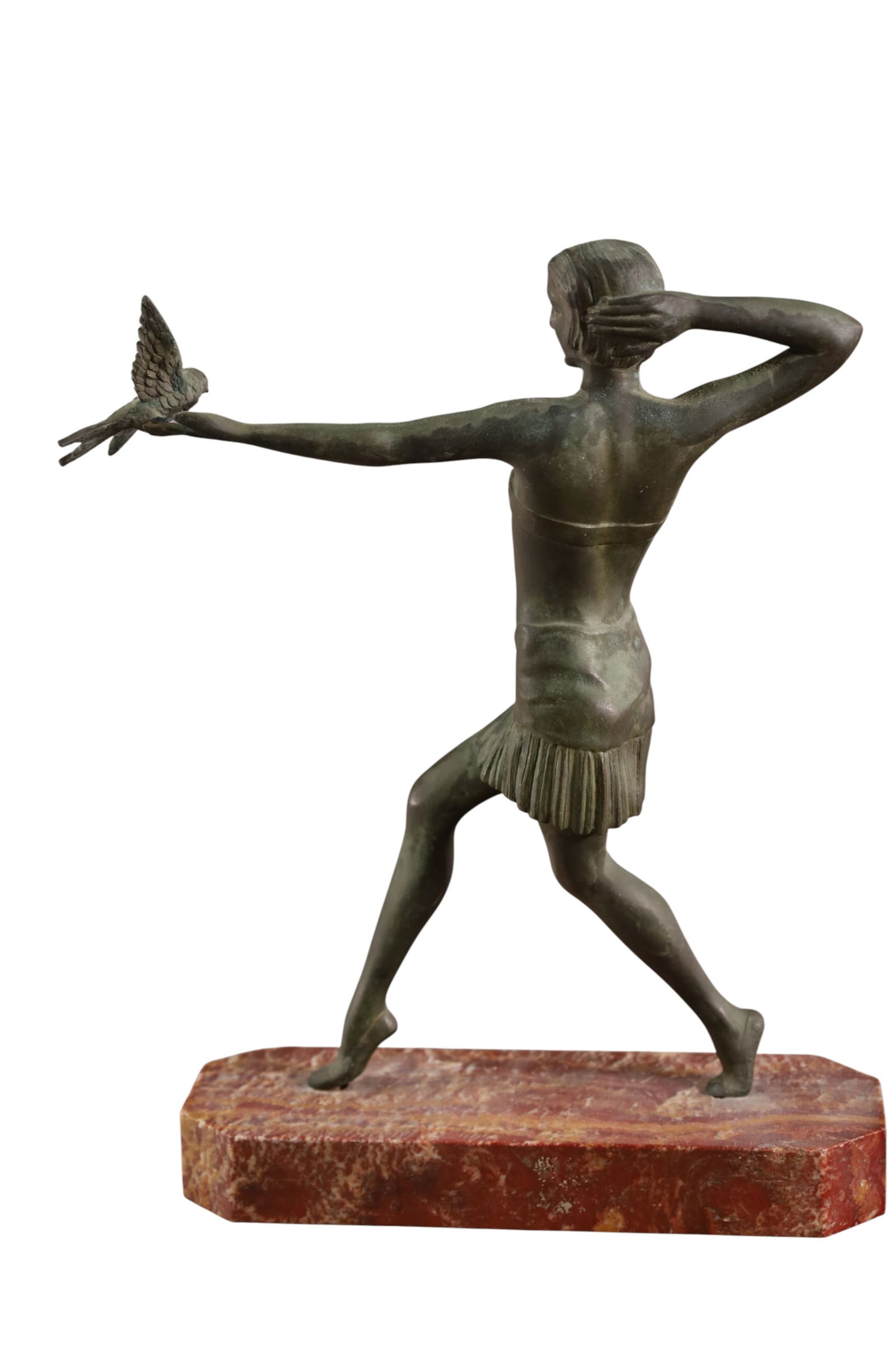 BRONZE ART DECO STATUE - 2