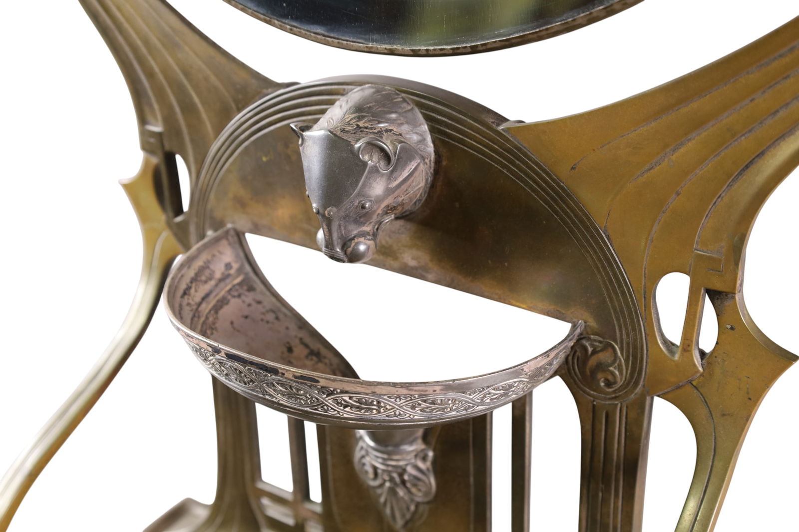 GERMAN JUGENDSTIL GRAND TABLE MIRROR - 3