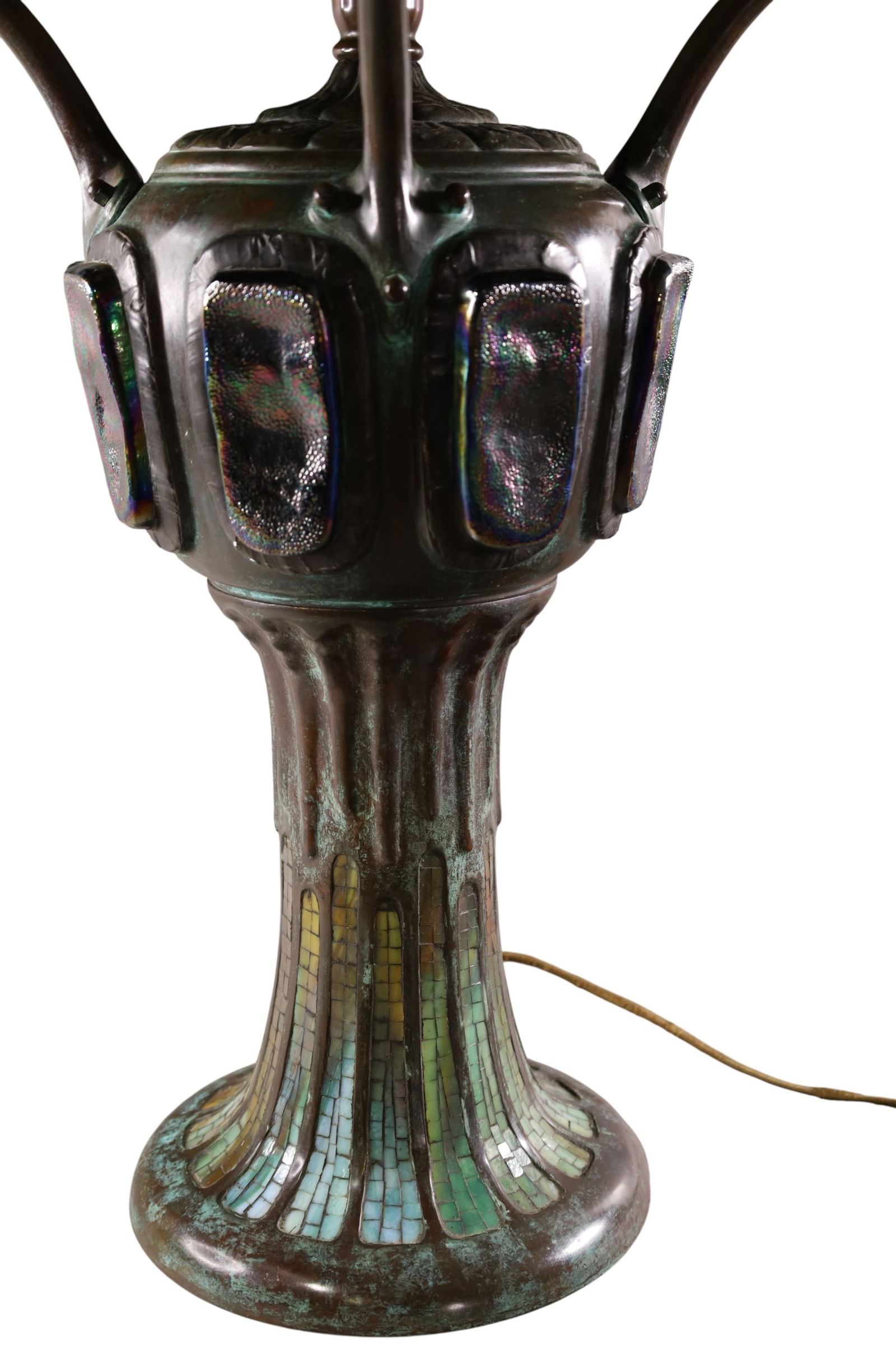 LARGE LEADED DRAGONFLY TABLE LAMP - 2