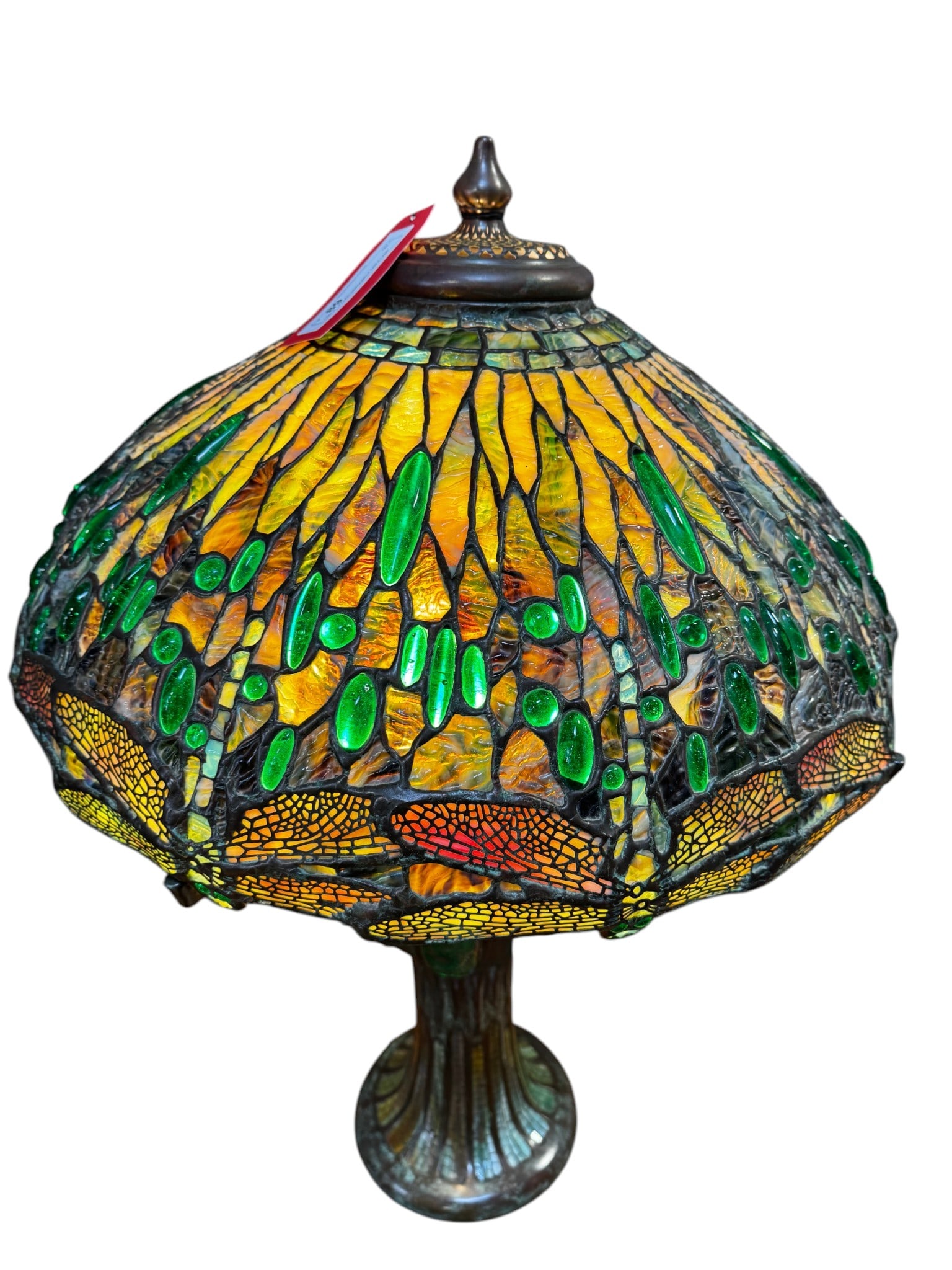 LARGE LEADED DRAGONFLY TABLE LAMP - 6