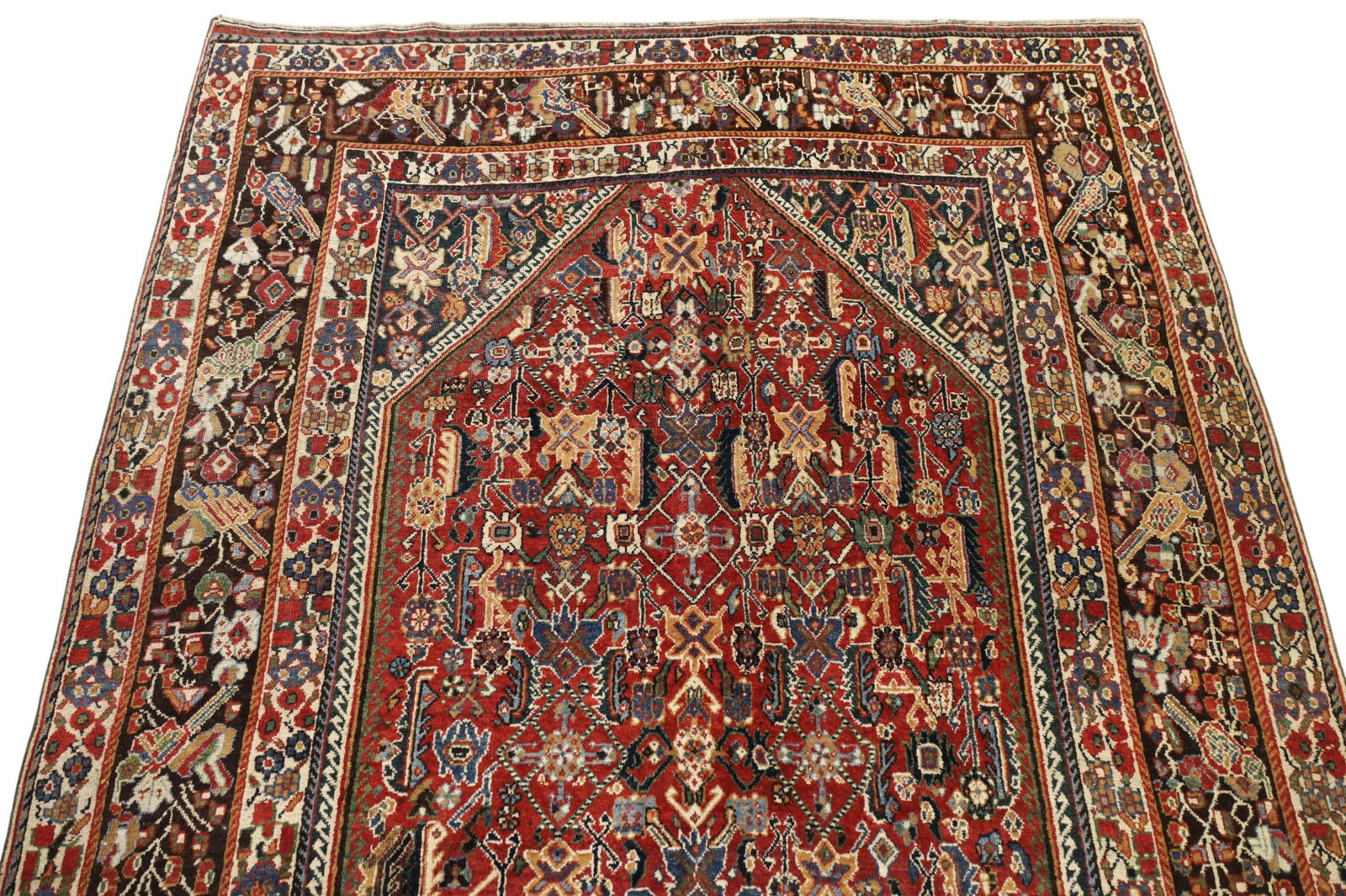 APPROX 7' 10" x 5' HANDMADE PERSIAN WOOL RUG - 2