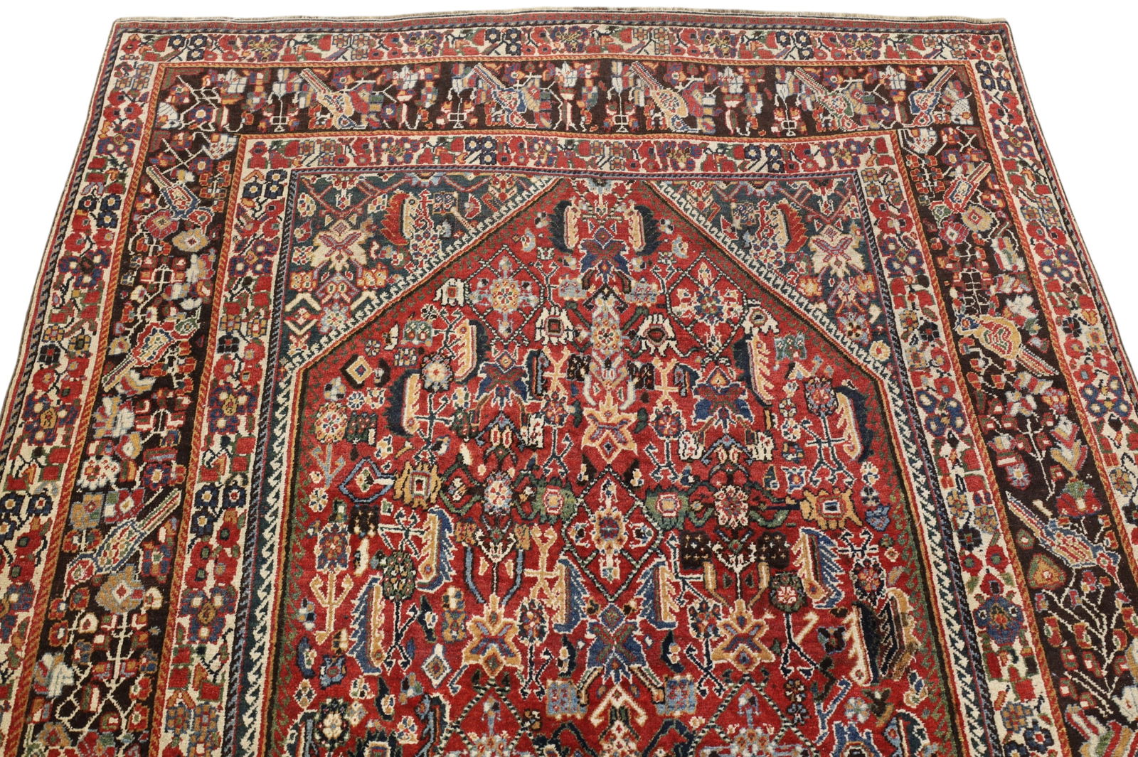 APPROX 7' 10" x 5' HANDMADE PERSIAN WOOL RUG - 3