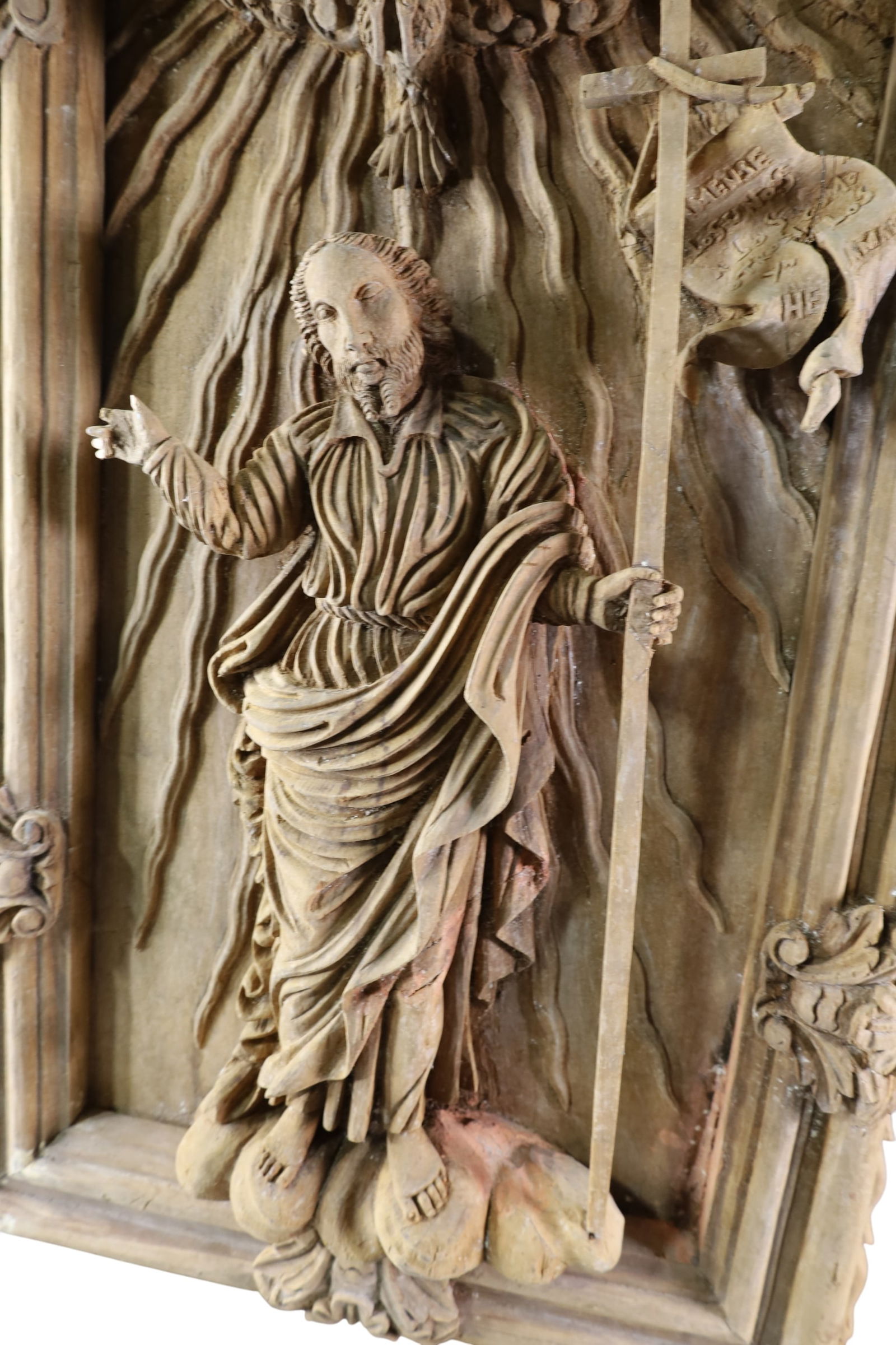 CARVED RELIGIOUS PANEL - 3